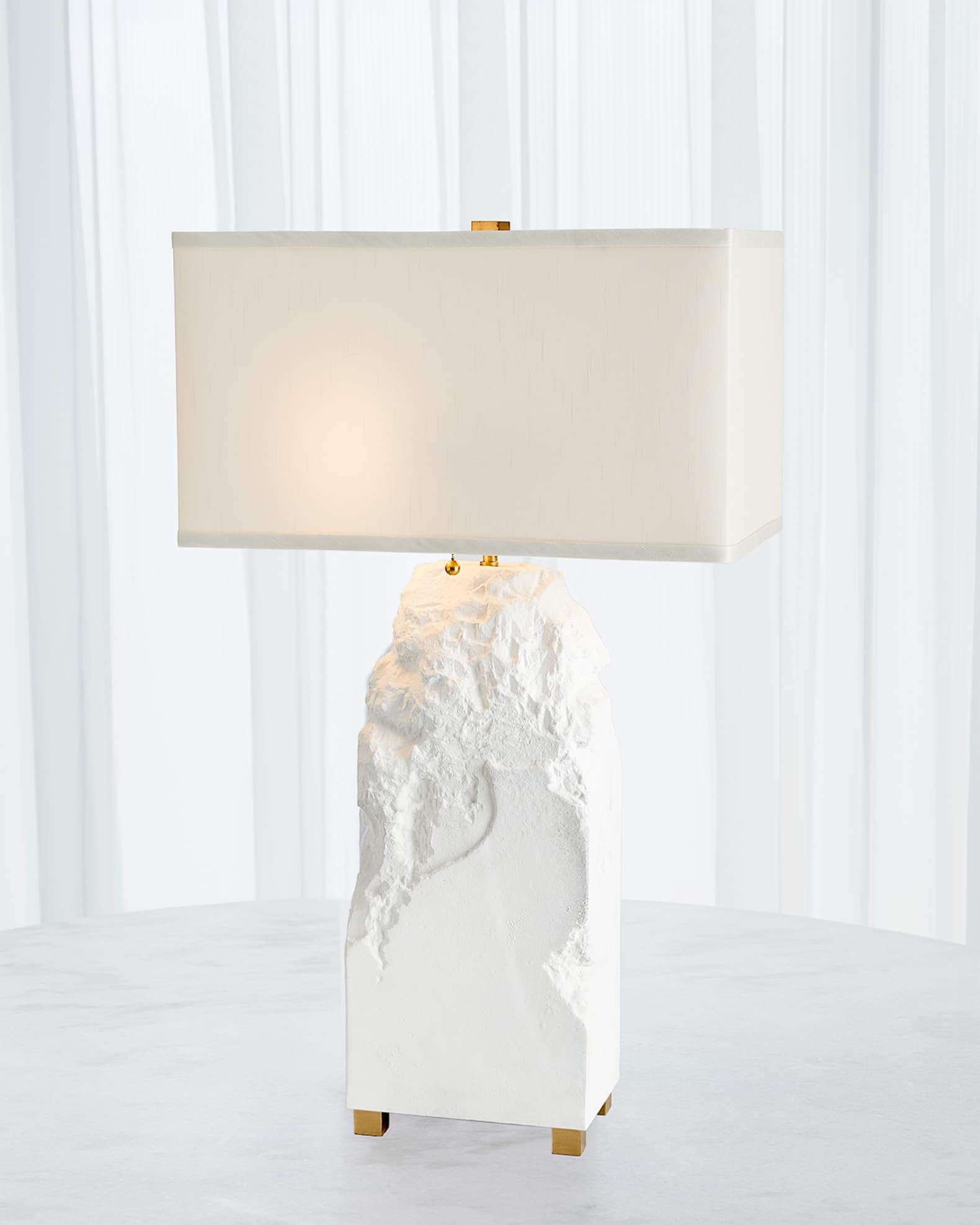 Global Views Chiseled Block 32 2 Light Table Lamp Neiman Marcus