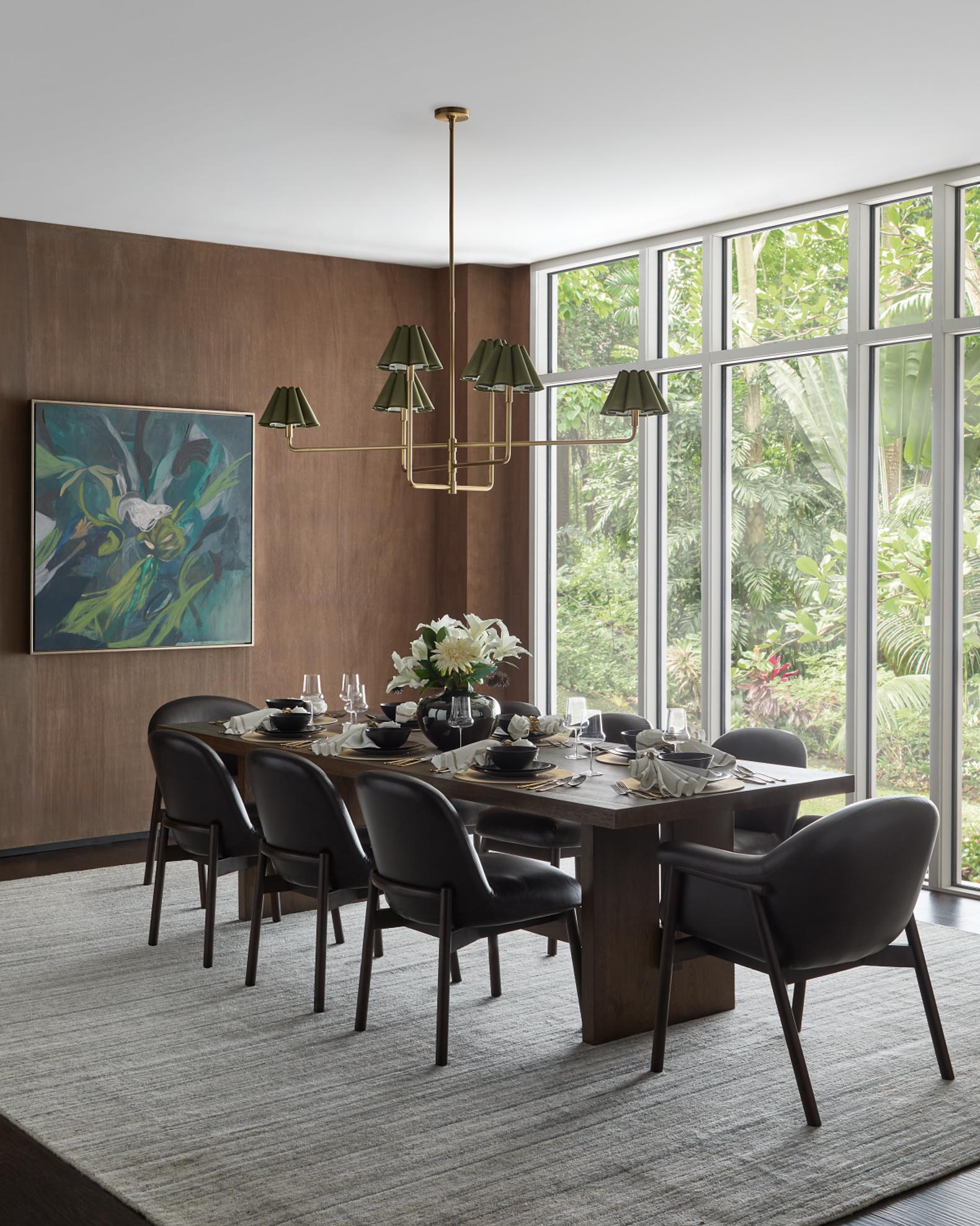 Regina Andrew Polly 6-Light Natural Brass Chandelier, 64" | Neiman Marcus