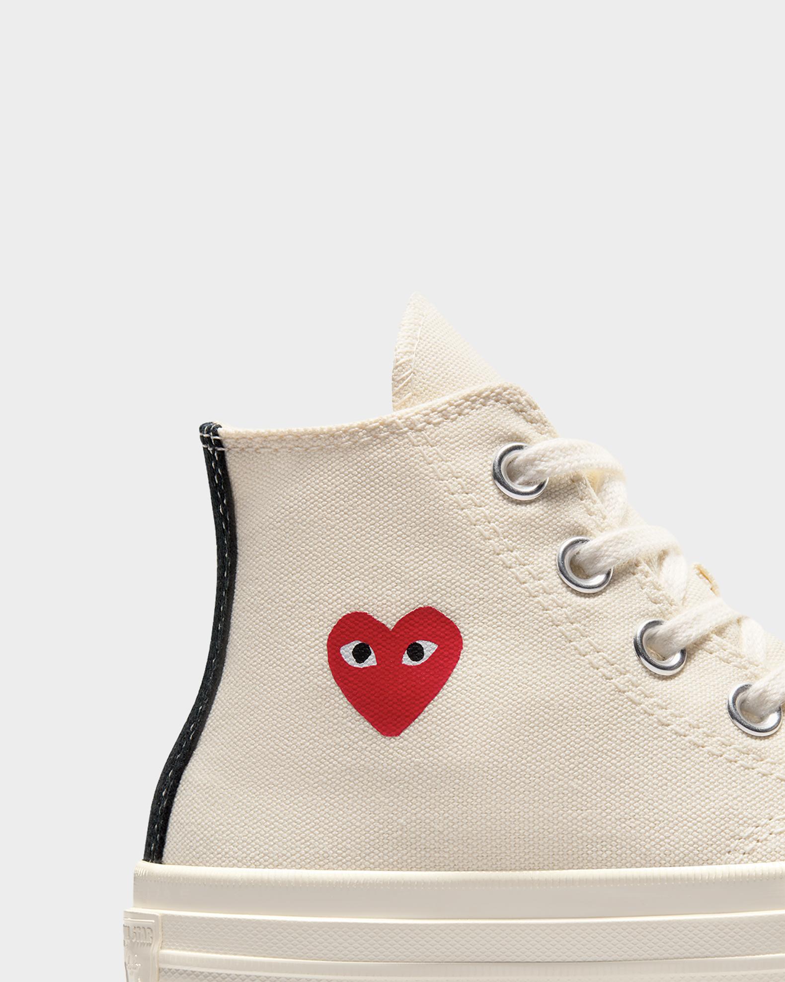 Comme des Garcons x PLAY High Top Sneakers W/ Red Heart, Toddlers
