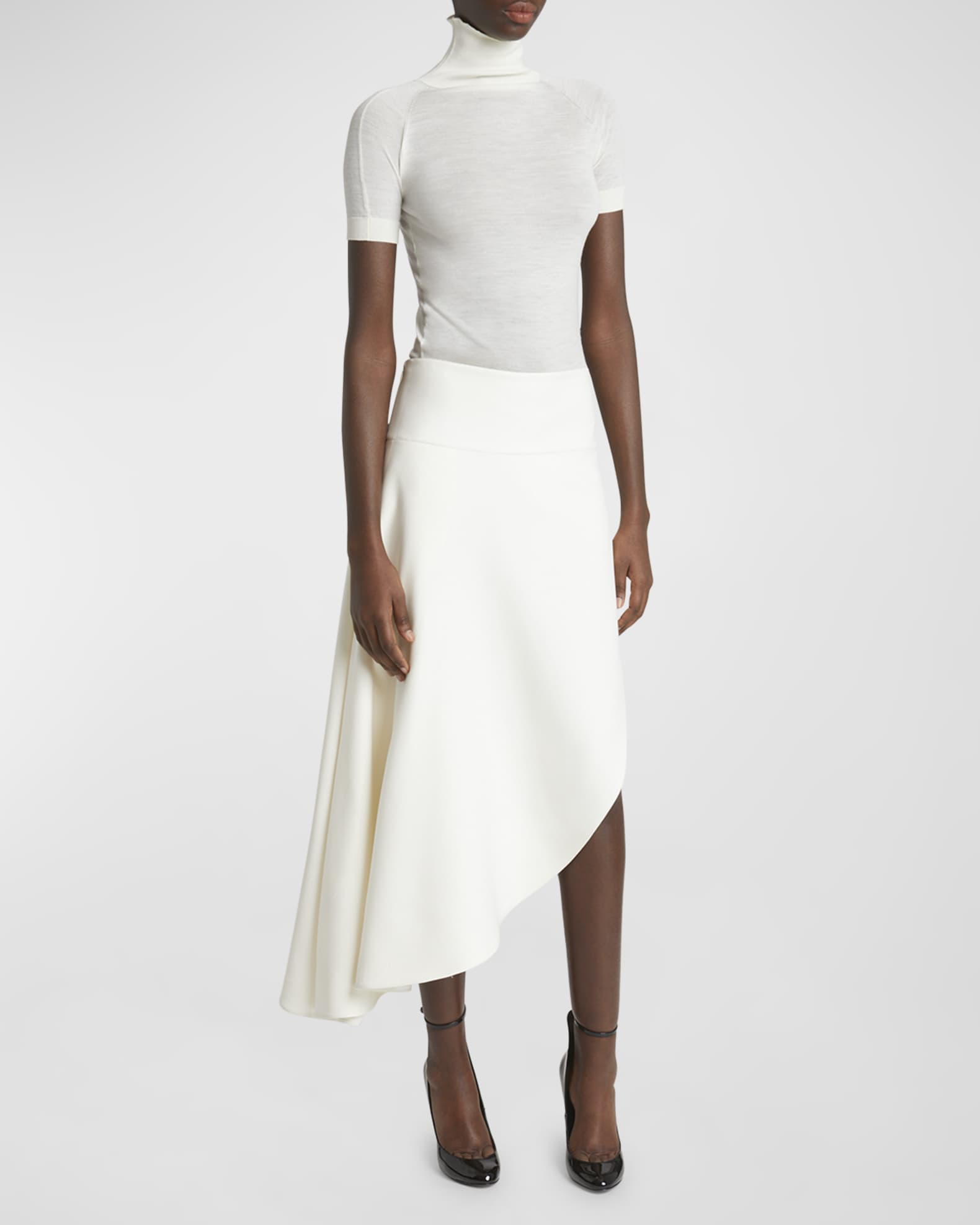 Fluid Asymmetric Skirt