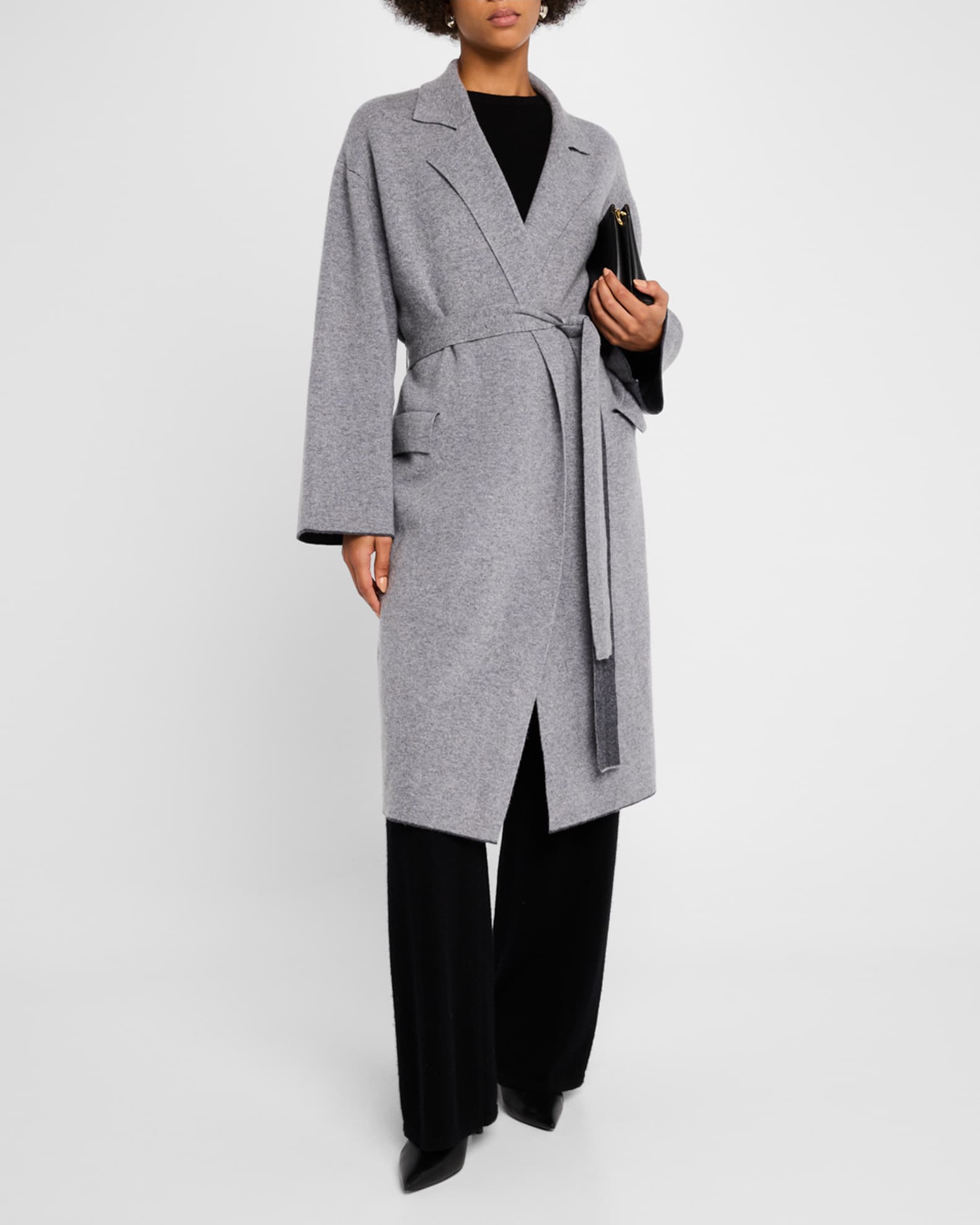 Double-Faced Knit Cardigan Coat 1