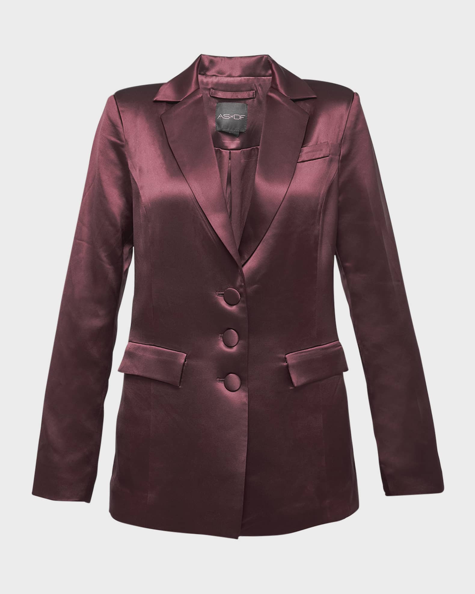 Collins Satin Boyfriend Blazer 0