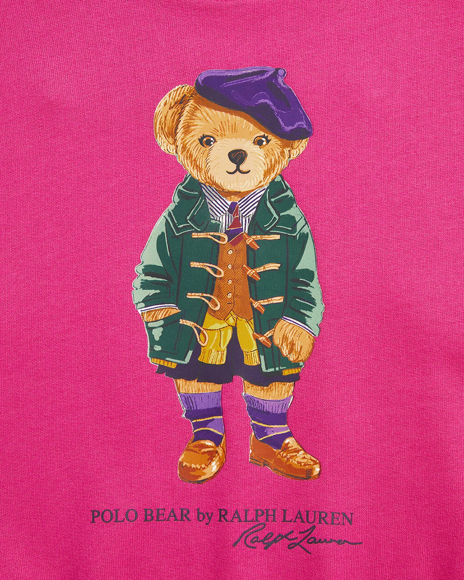 Girl s Magic Fleece Polo Bear Sweatshirt Neiman Marcus