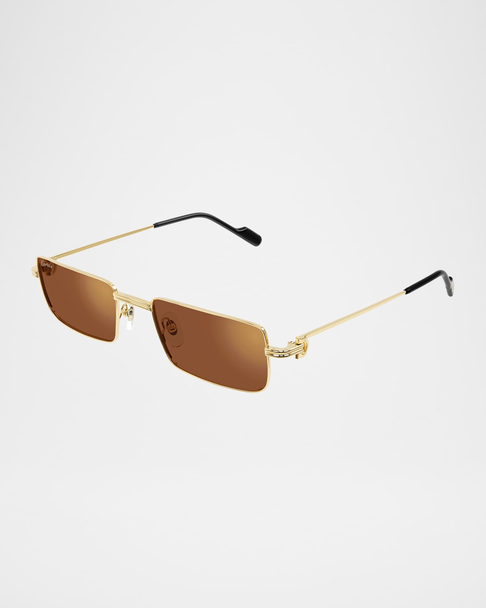 Cartier Men's Metal Rectangle Sunglasses | Neiman Marcus