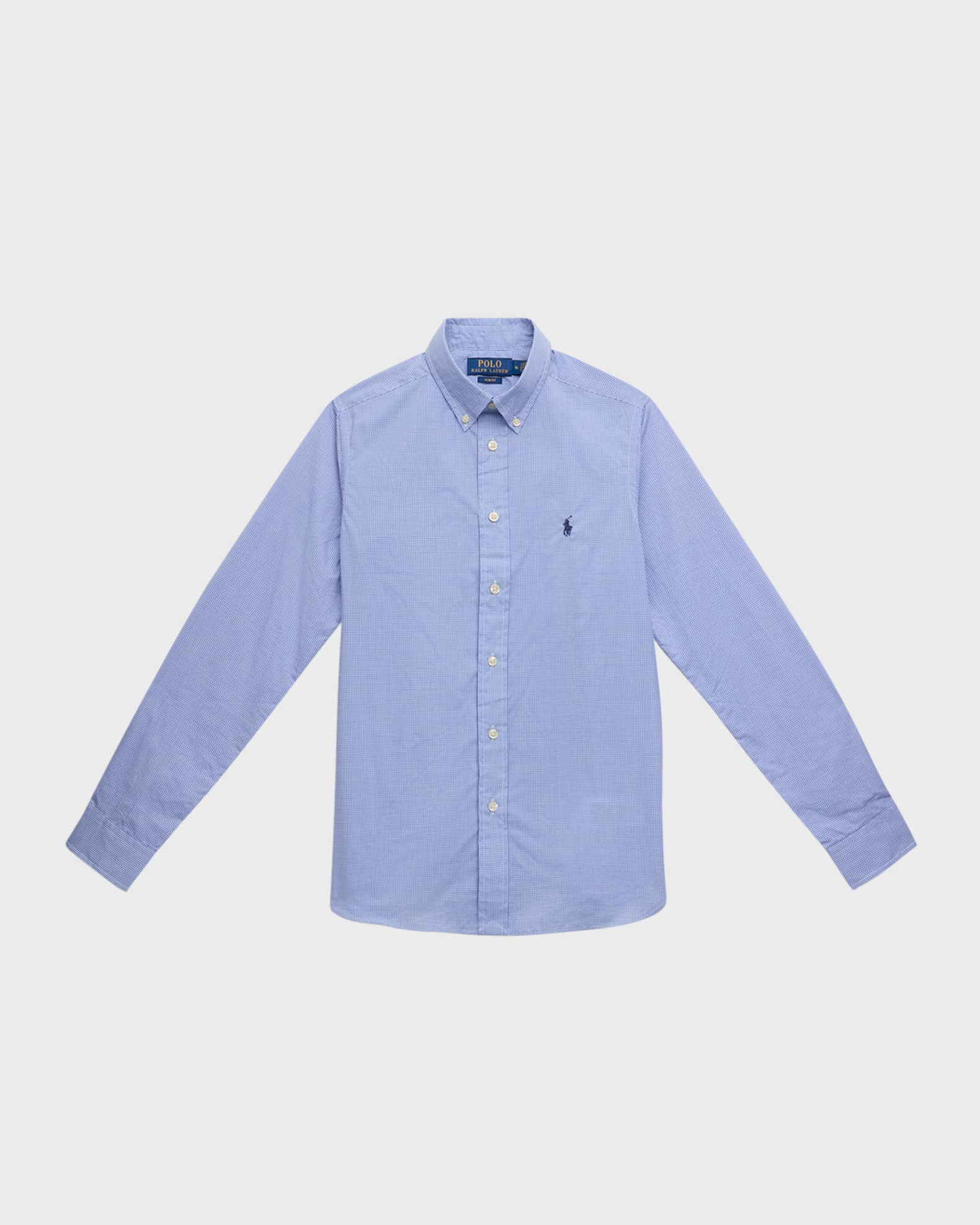  Boy's Broadcloth Button Down Shirt, Size 8-20 0