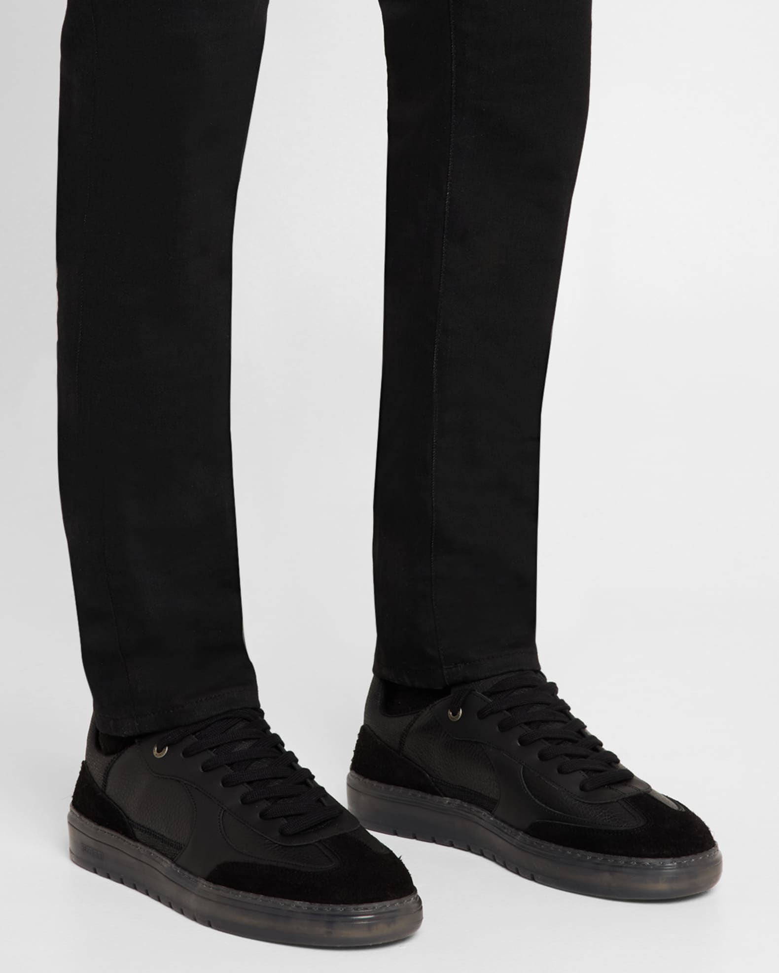 Men's Virtus Mixed-Leather Sneakers 1