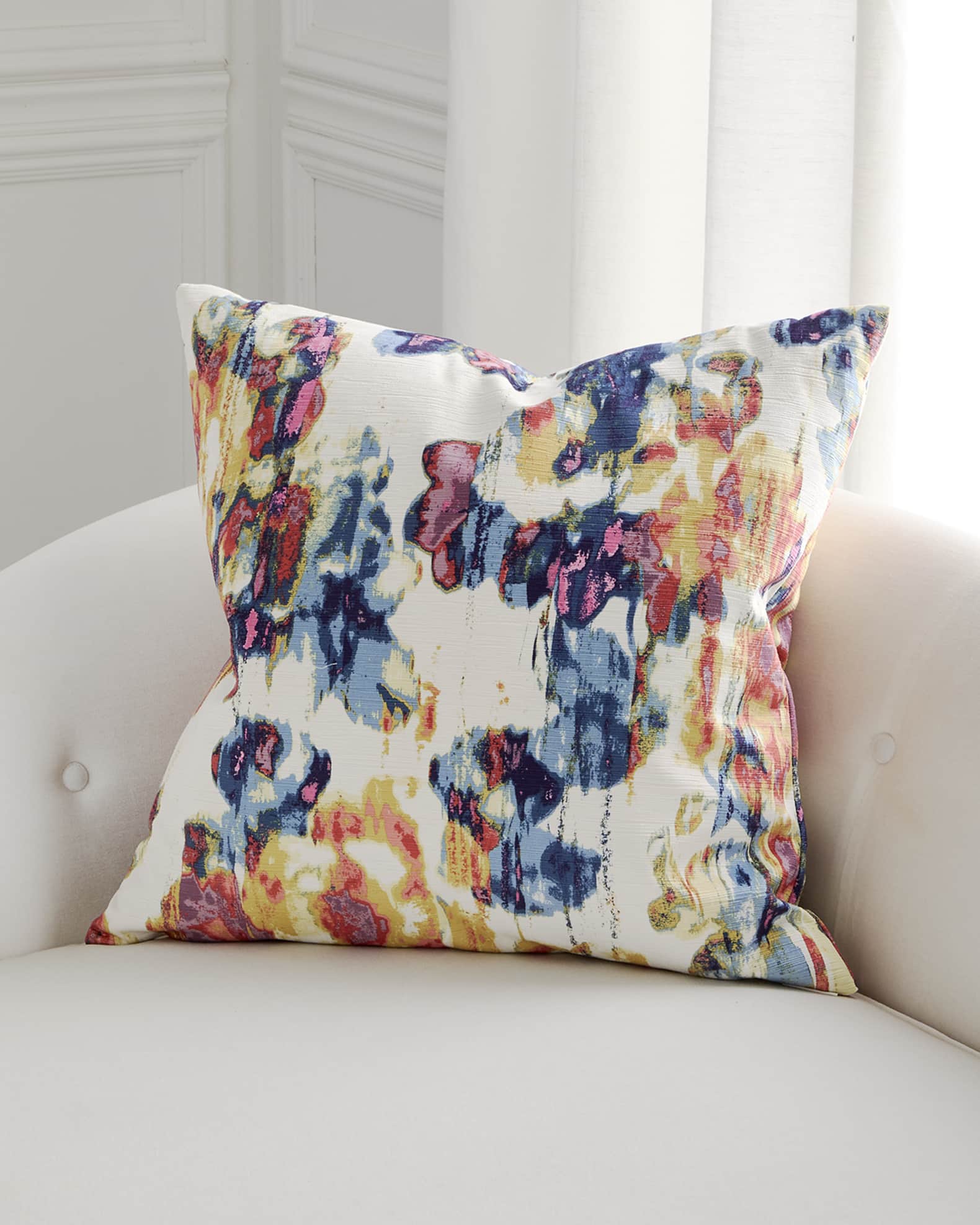 D.V. KAP Home Vibrato Tye Dye Decorative Pillow 24 Square Neiman Marcus