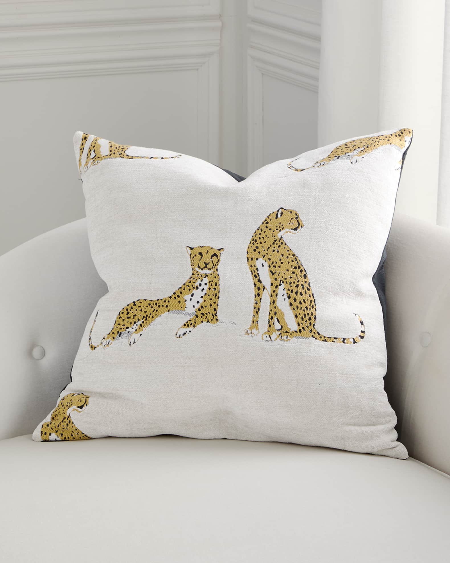 Big Iris Decorative Pillow, 24" Square 1