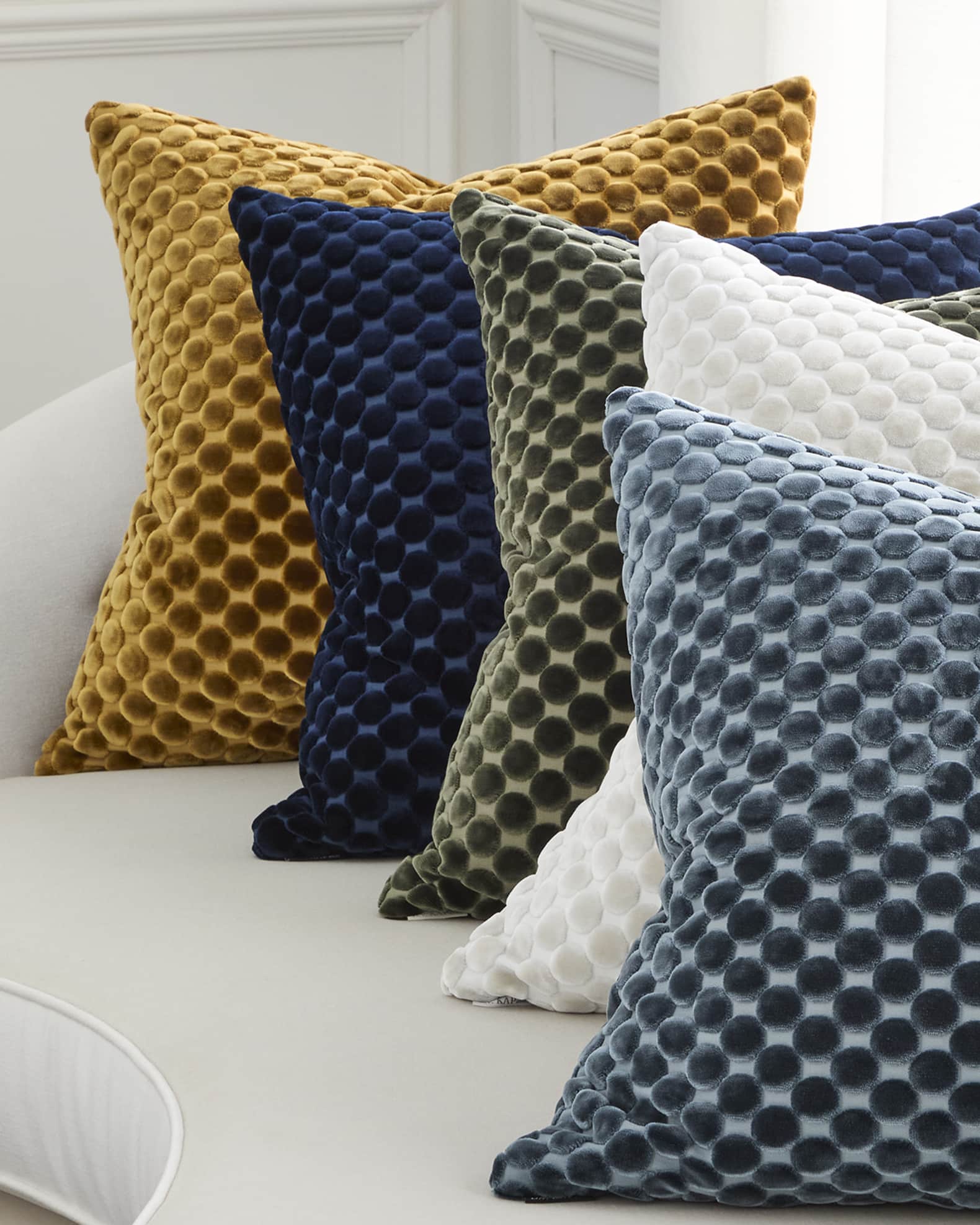 Dance Velvet Polka Dot Decorative Pillow 0