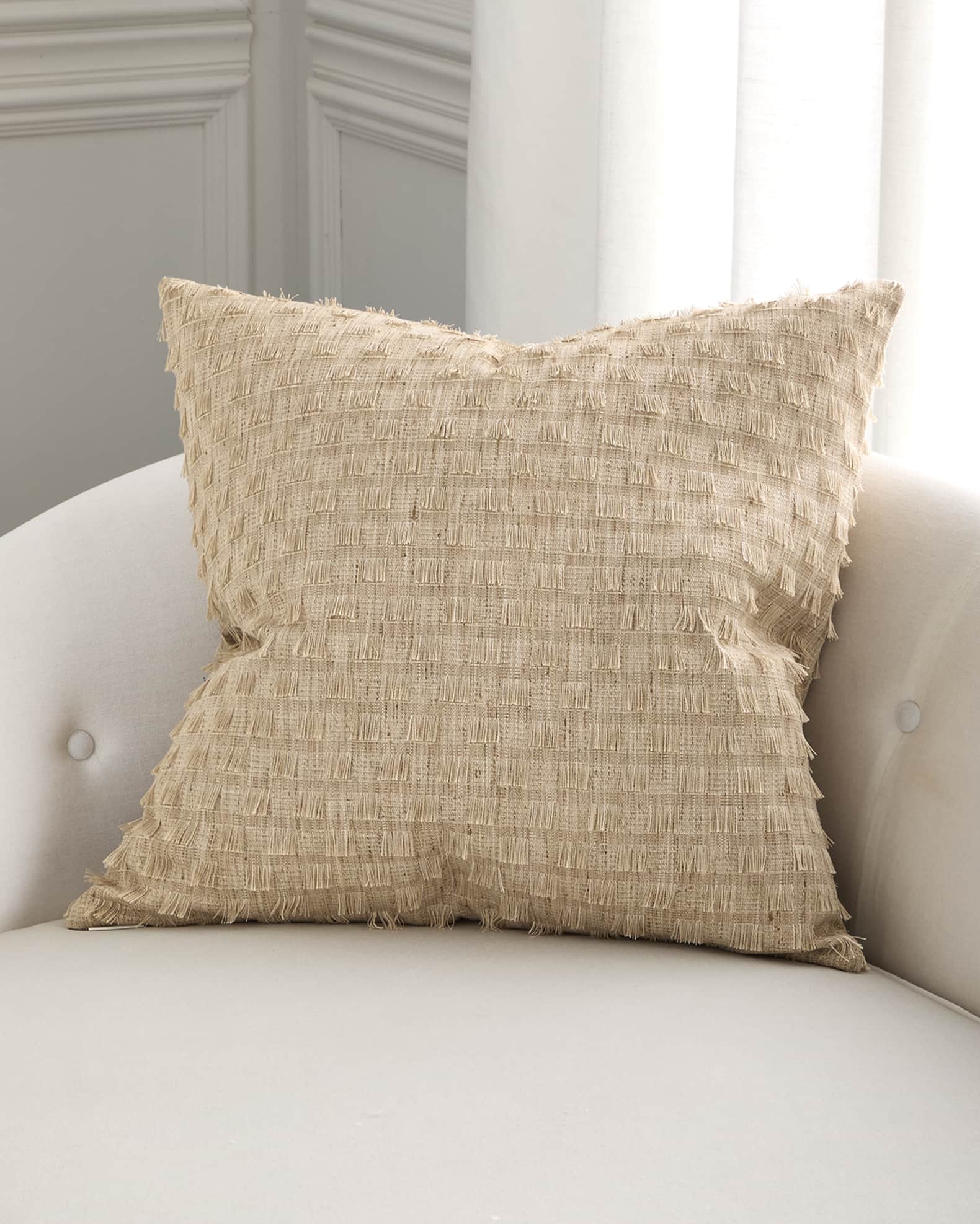 Huma Fringed Decorative Pillow 0