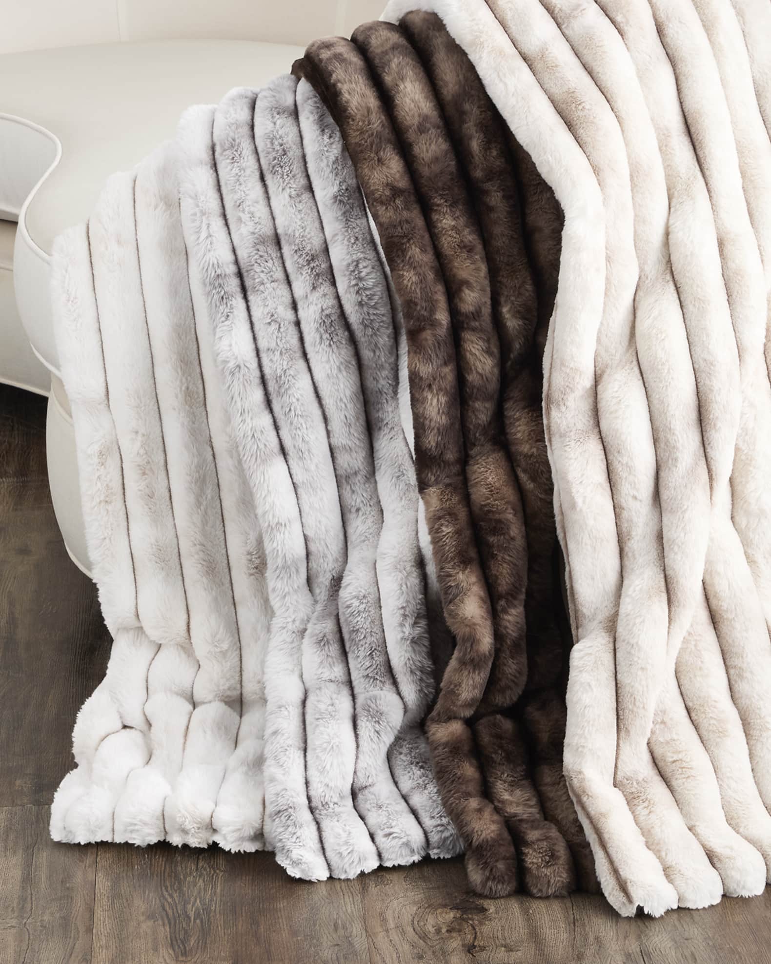 D.V. KAP Home Summit Faux Fur Throw, 55