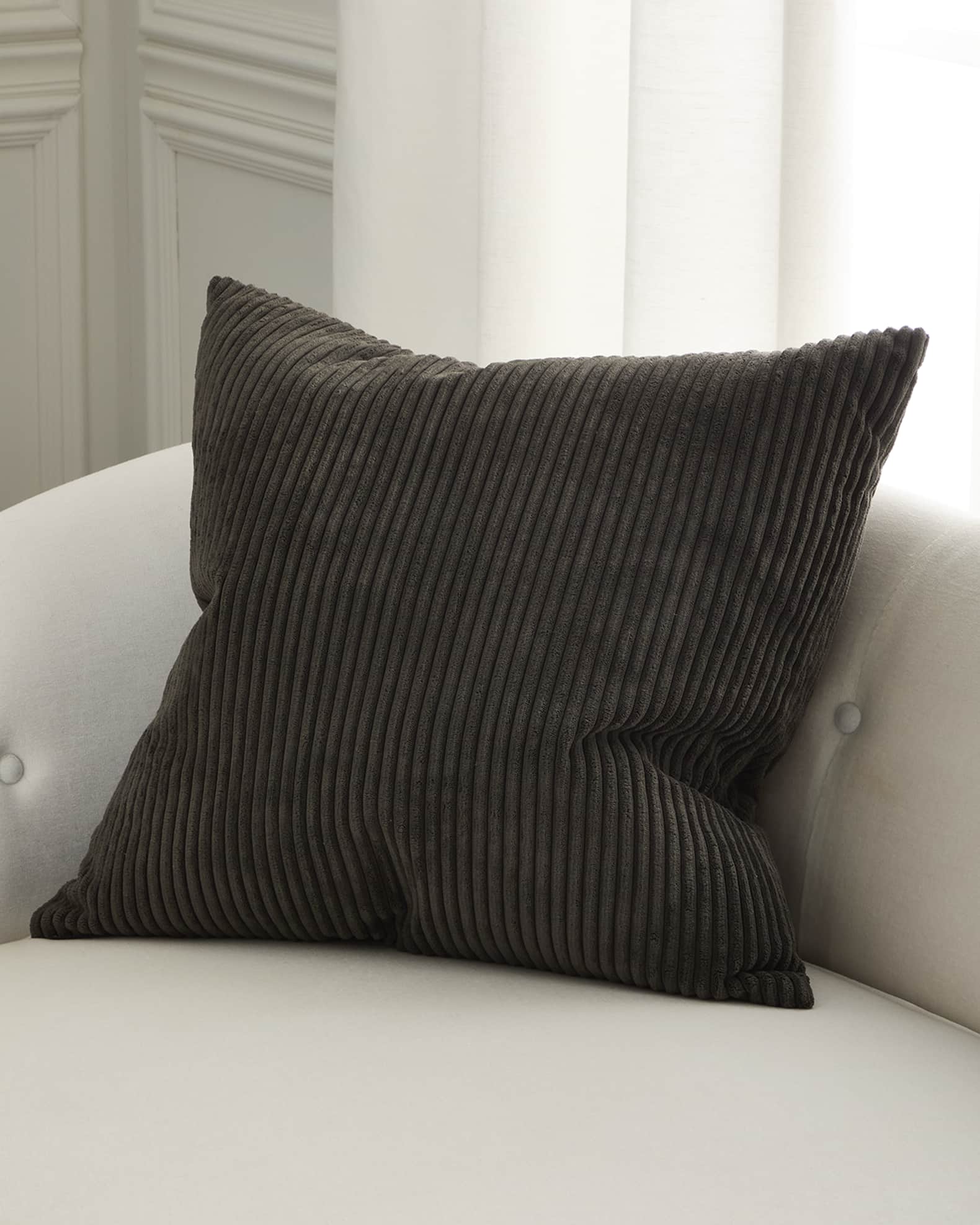 Tuft Decorative Pillow, 24" Square 1