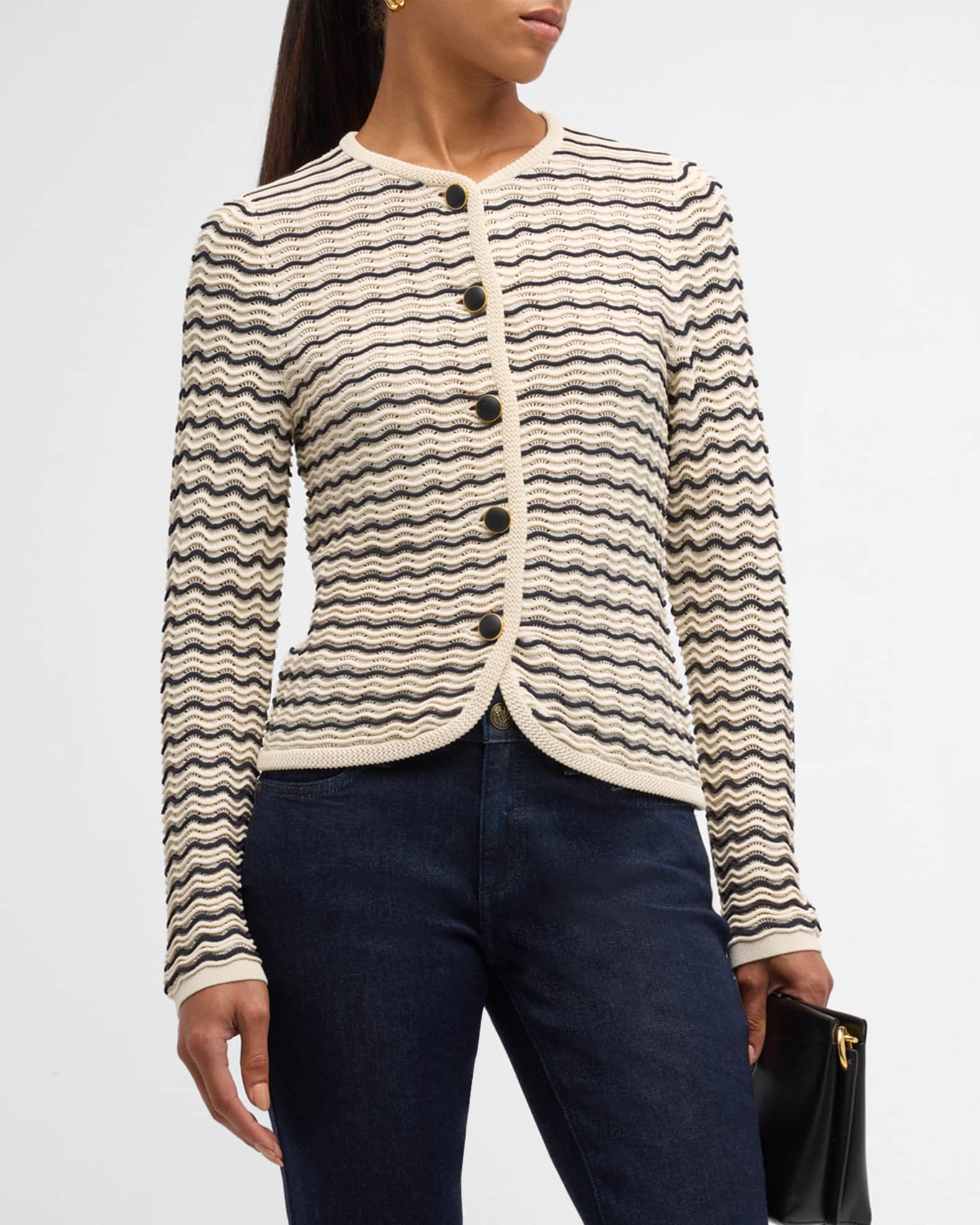 Elisa Stripe Cardigan 1
