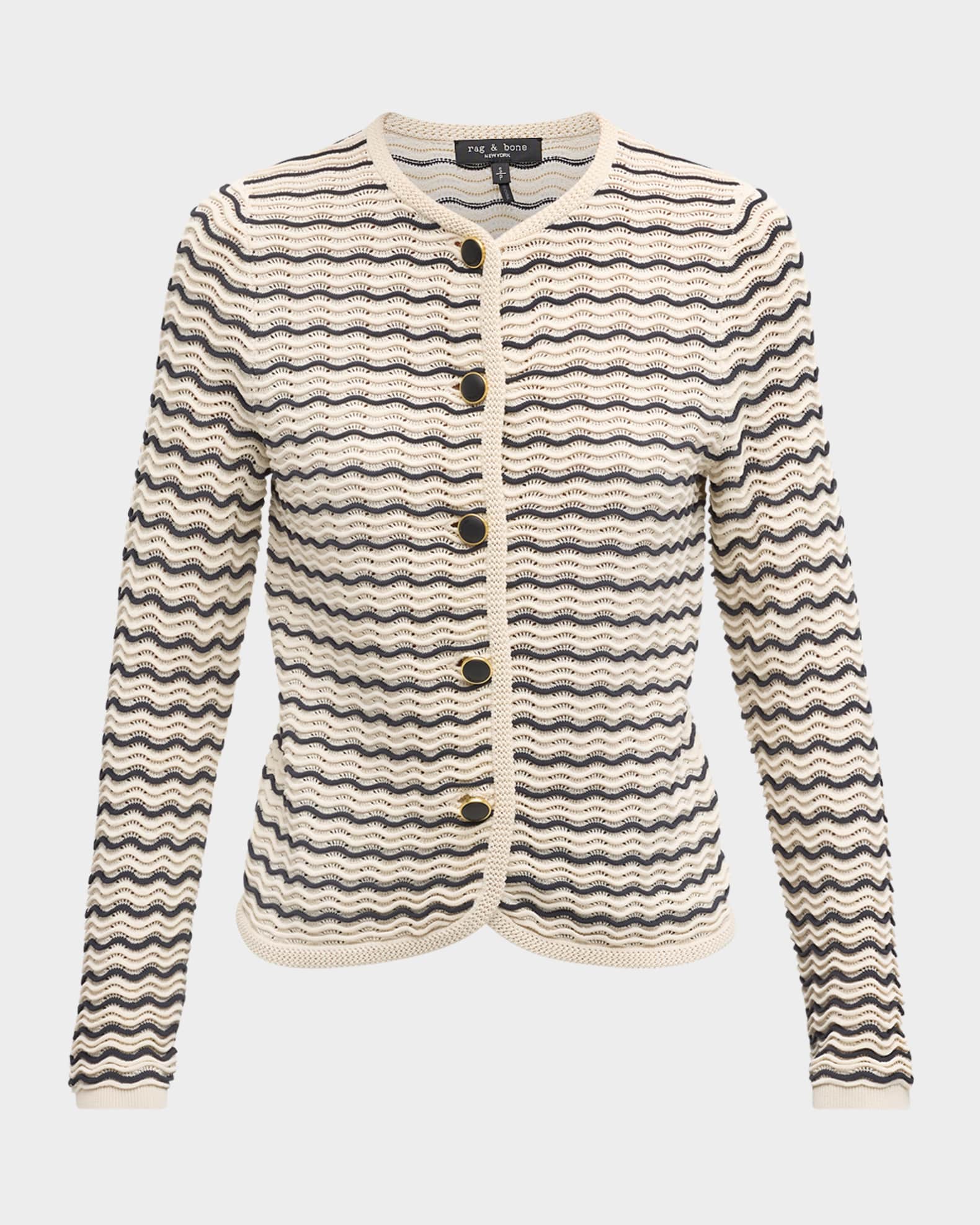 Elisa Stripe Cardigan 0