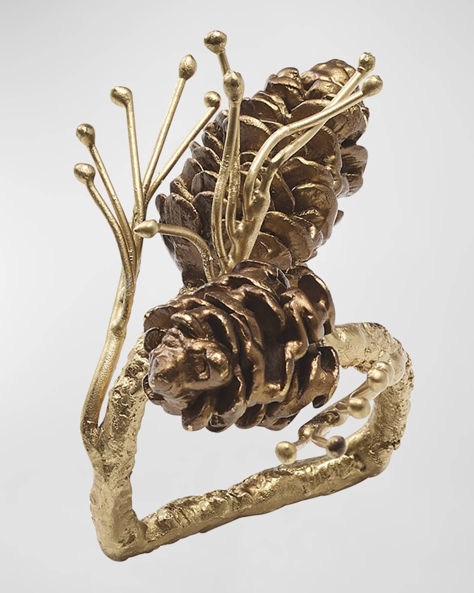 Gilded Pine Napkin Ring 1