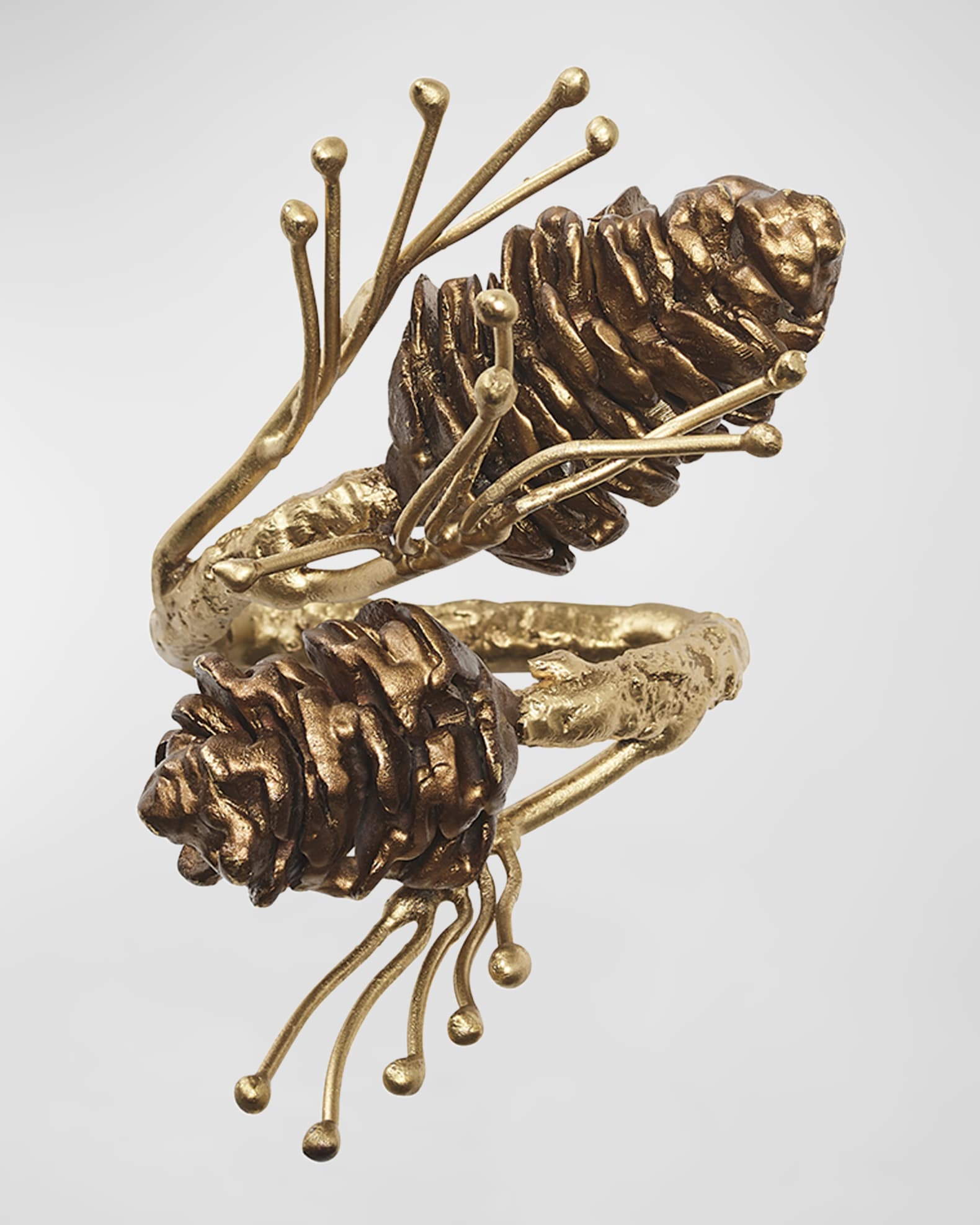Gilded Pine Napkin Ring 0