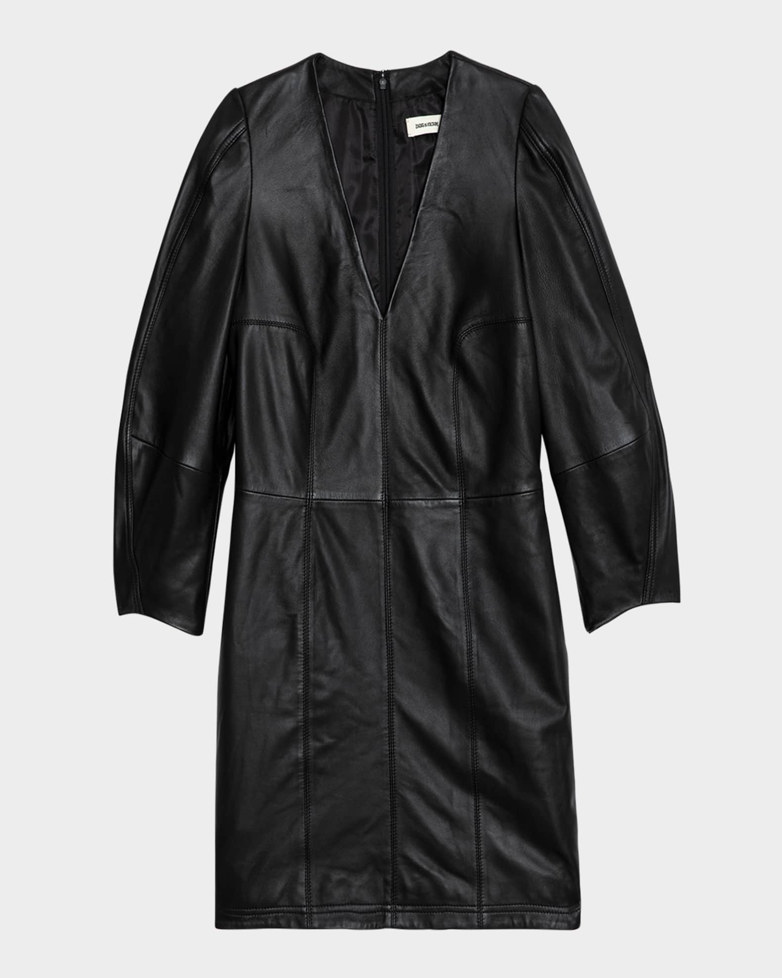 Zadig & Voltaire Leather Mini Dress