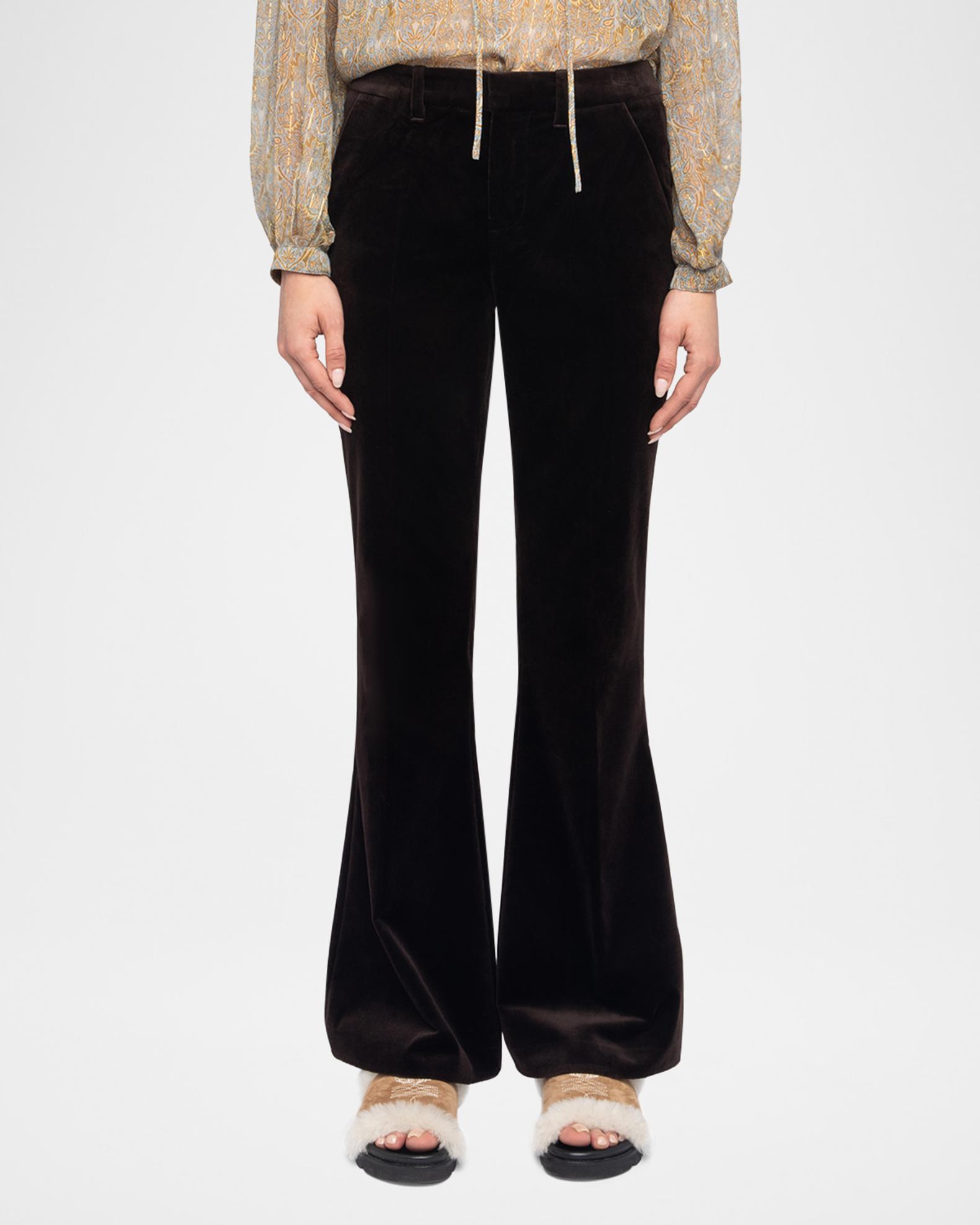Zadig & Voltaire Prevy Velvet Flare Pants | Neiman Marcus