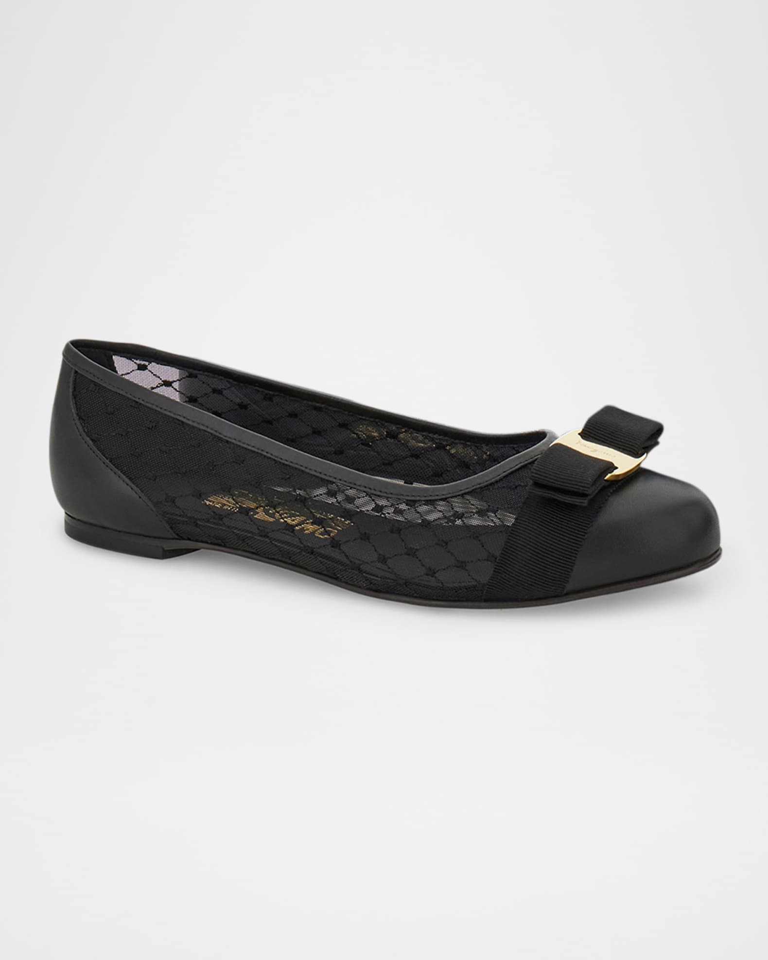 Varina Mesh Bow Ballerina Flats 1