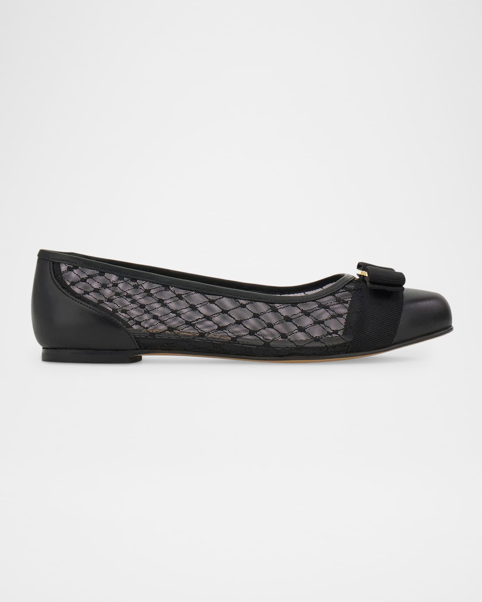 Varina Mesh Bow Ballerina Flats 0