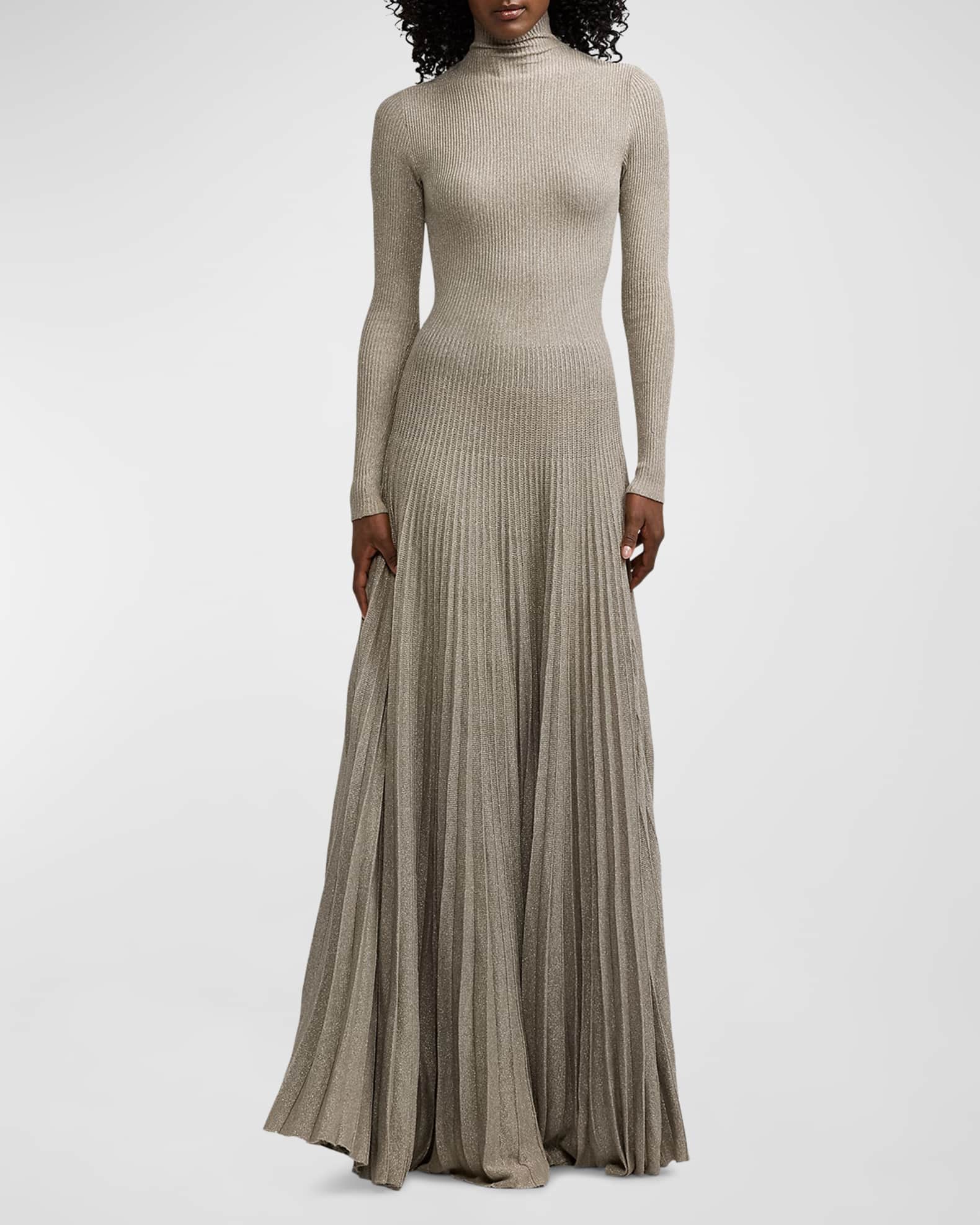Turtleneck Sweater Evening Dress