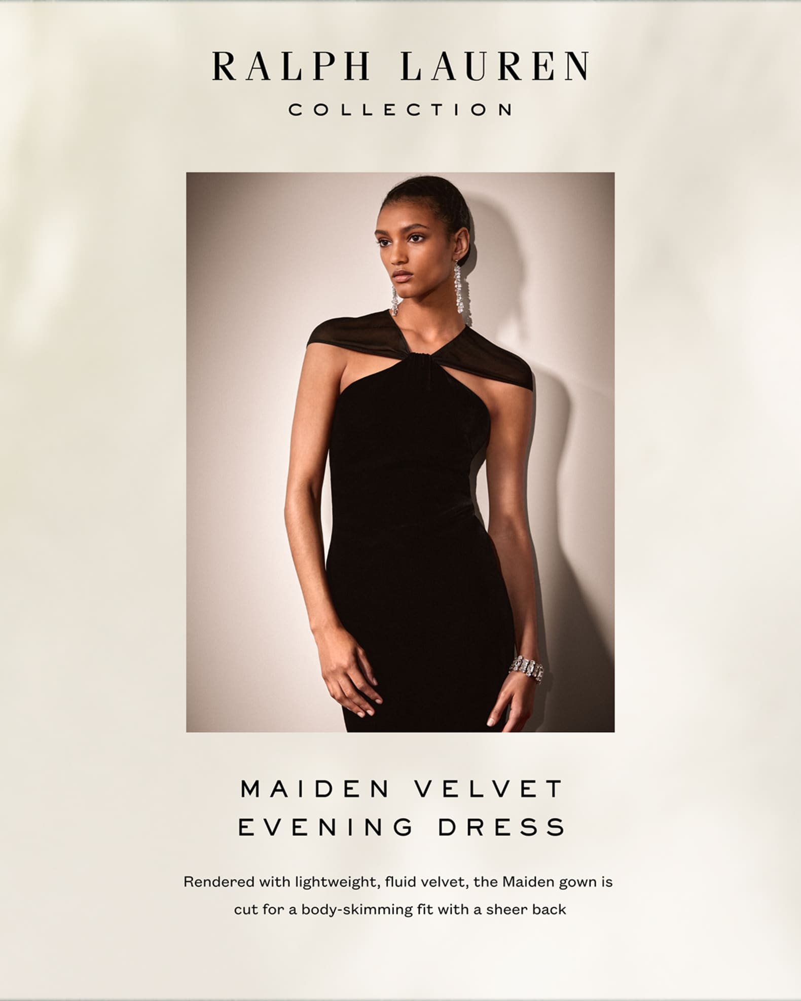 Ralph Lauren Collection Maiden Velvet Evening Dress Neiman Marcus