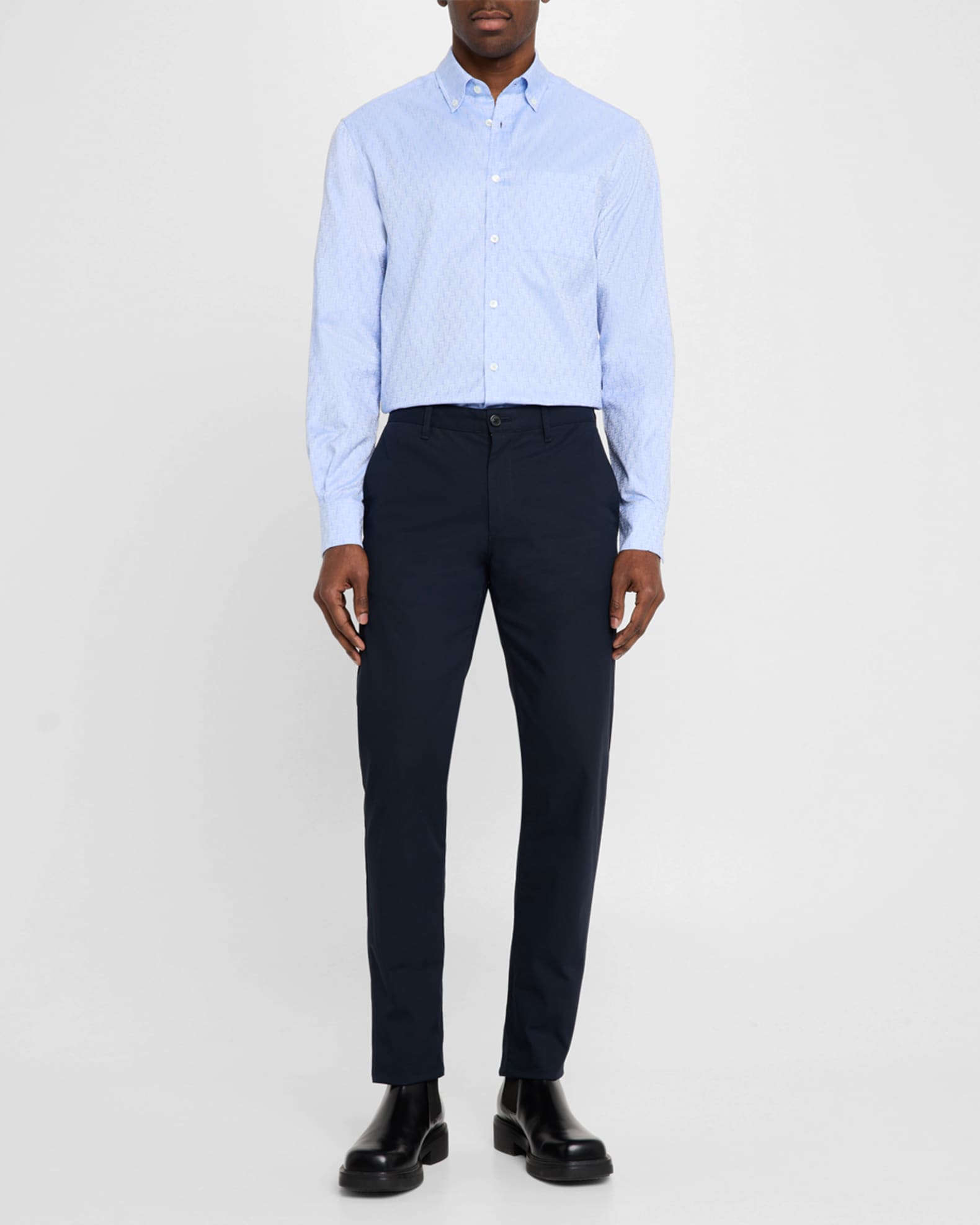 Men's Gancio Jacquard Sport Shirt 1