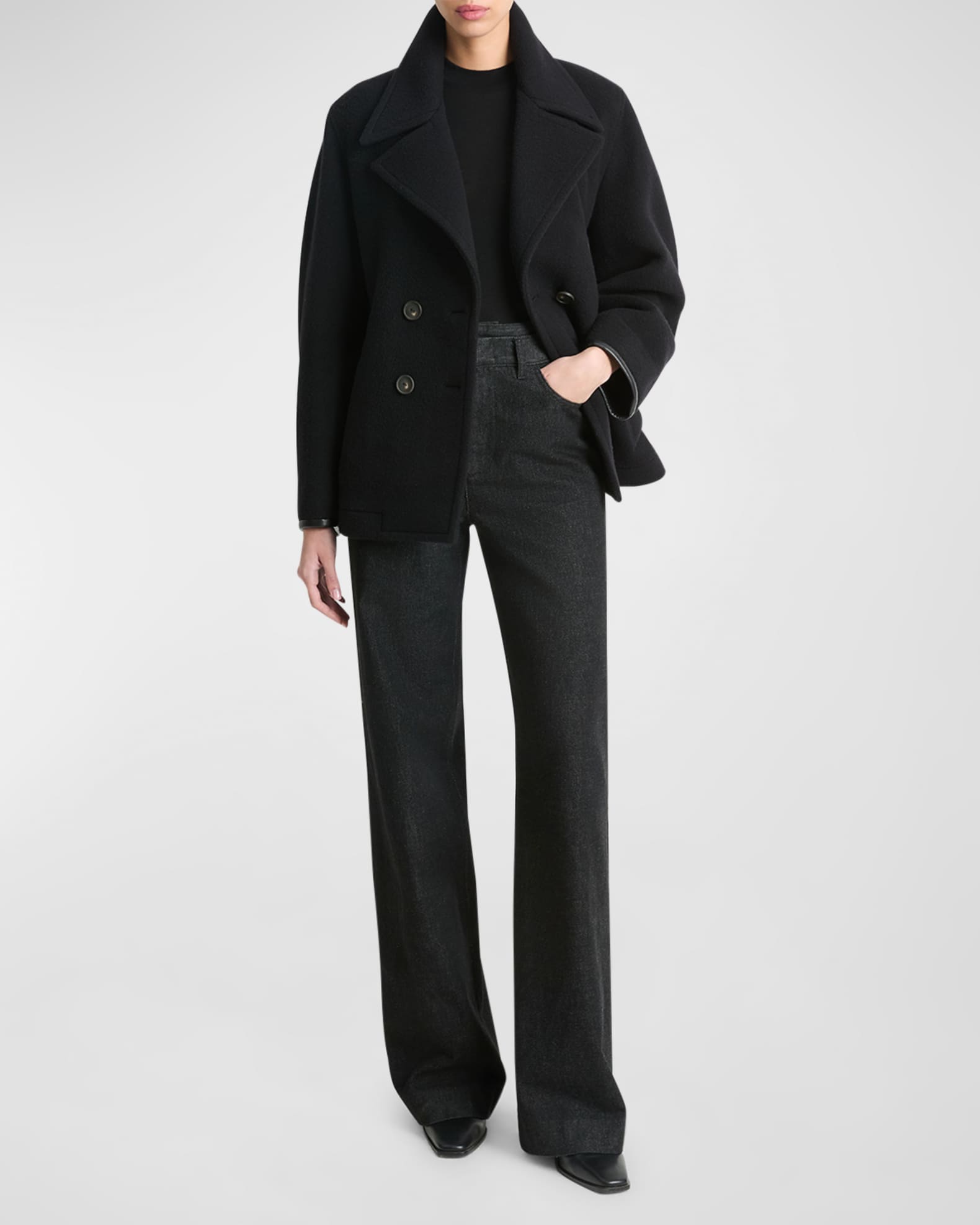 Vince cropped lapel jacket on sale