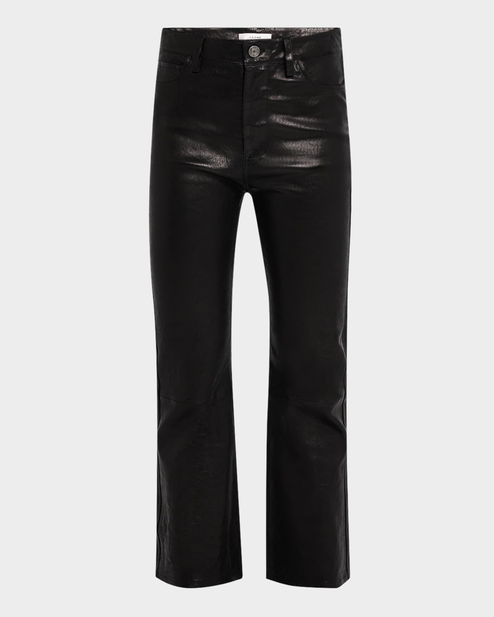 Le Crop Mini Boot Leather Pants 0