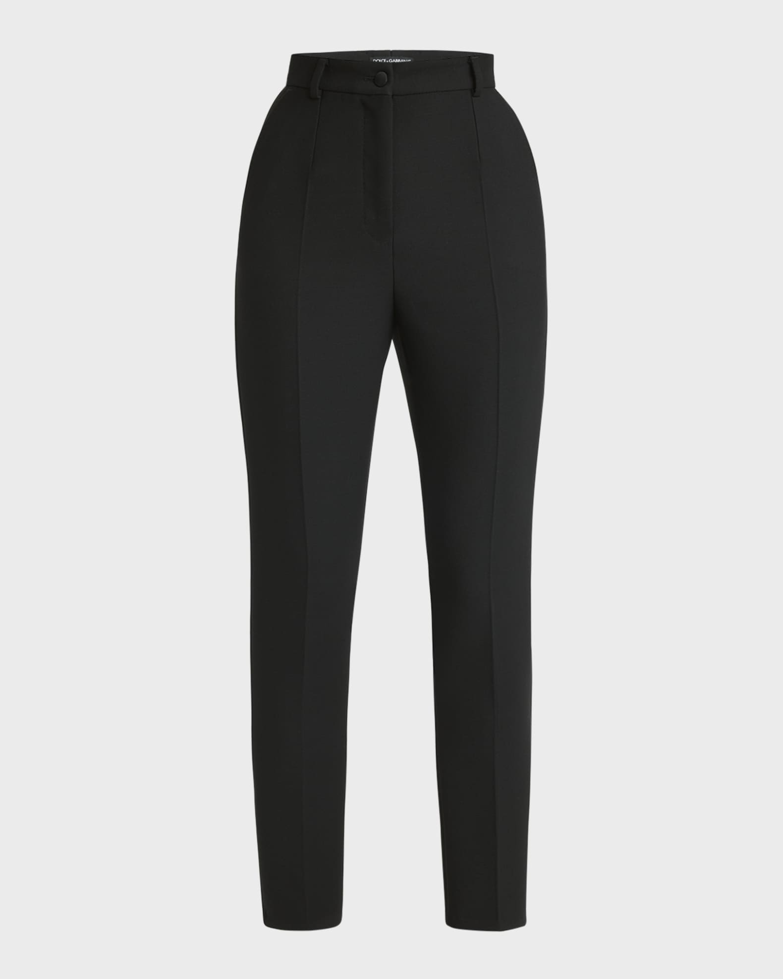 Straight-Leg Ankle Tuxedo Pants 0