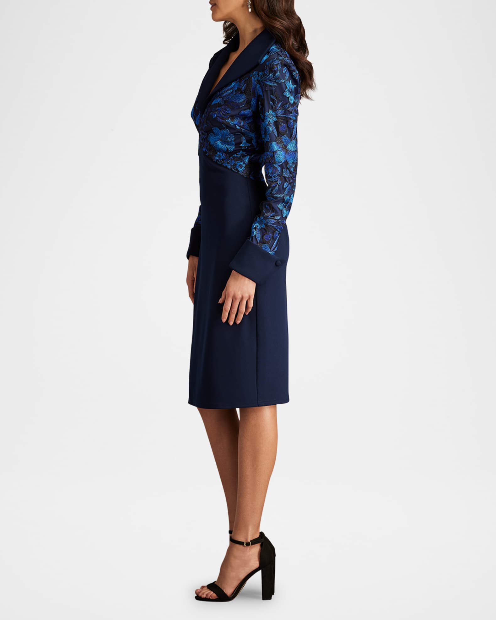 Tadashi Shoji Women's Auger French Cuff Dress - MDNIT