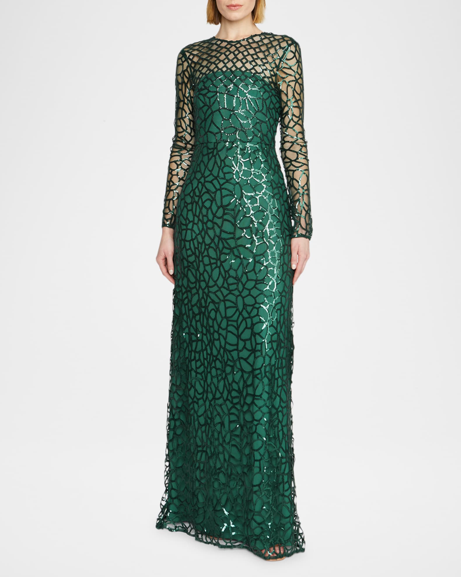 Sequin Illusion Dress Beaded Jovani Diamond Dress Sequin Long Illusion Dress  Jovani
