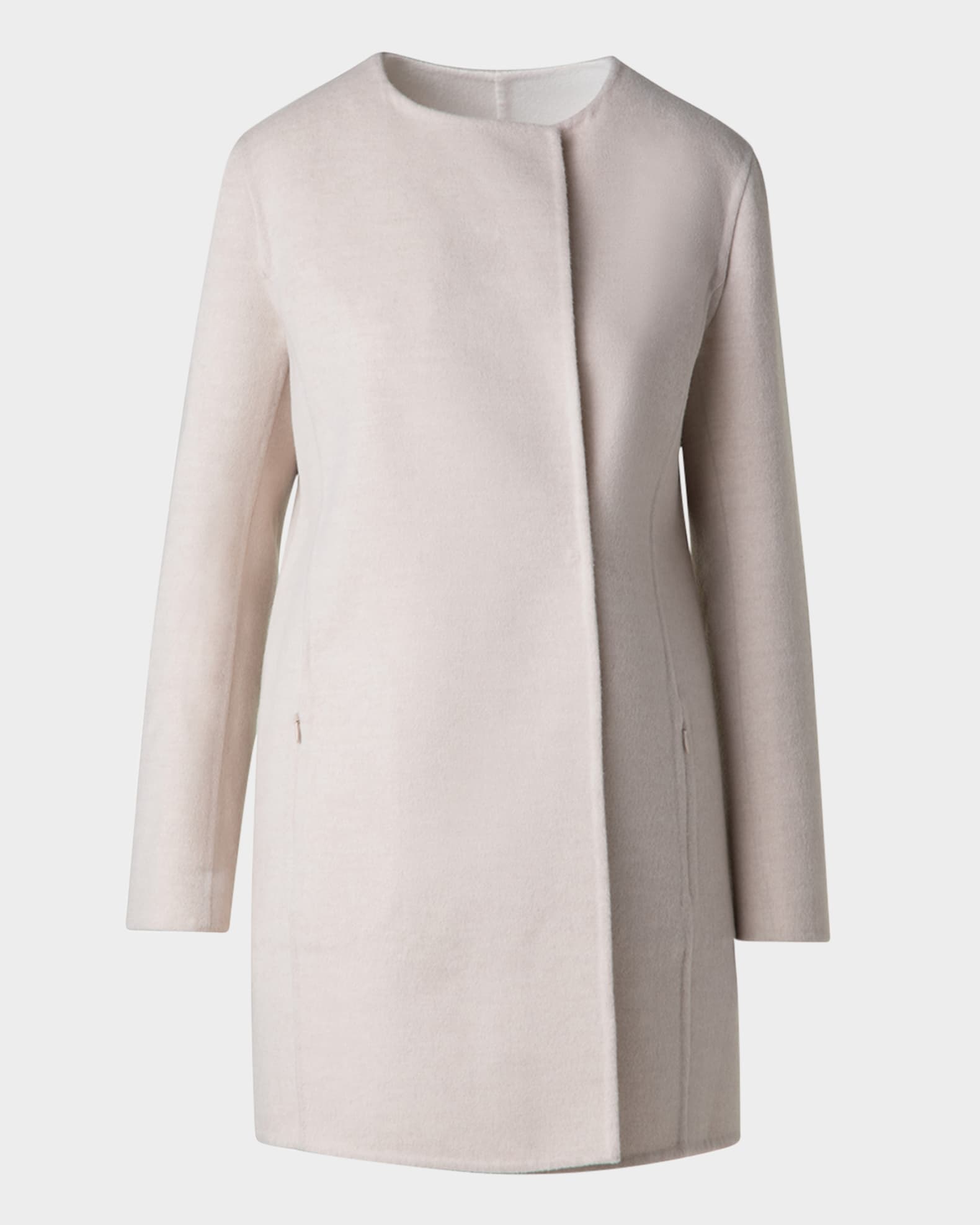 Wool-Cashmere Reversible Coat 0