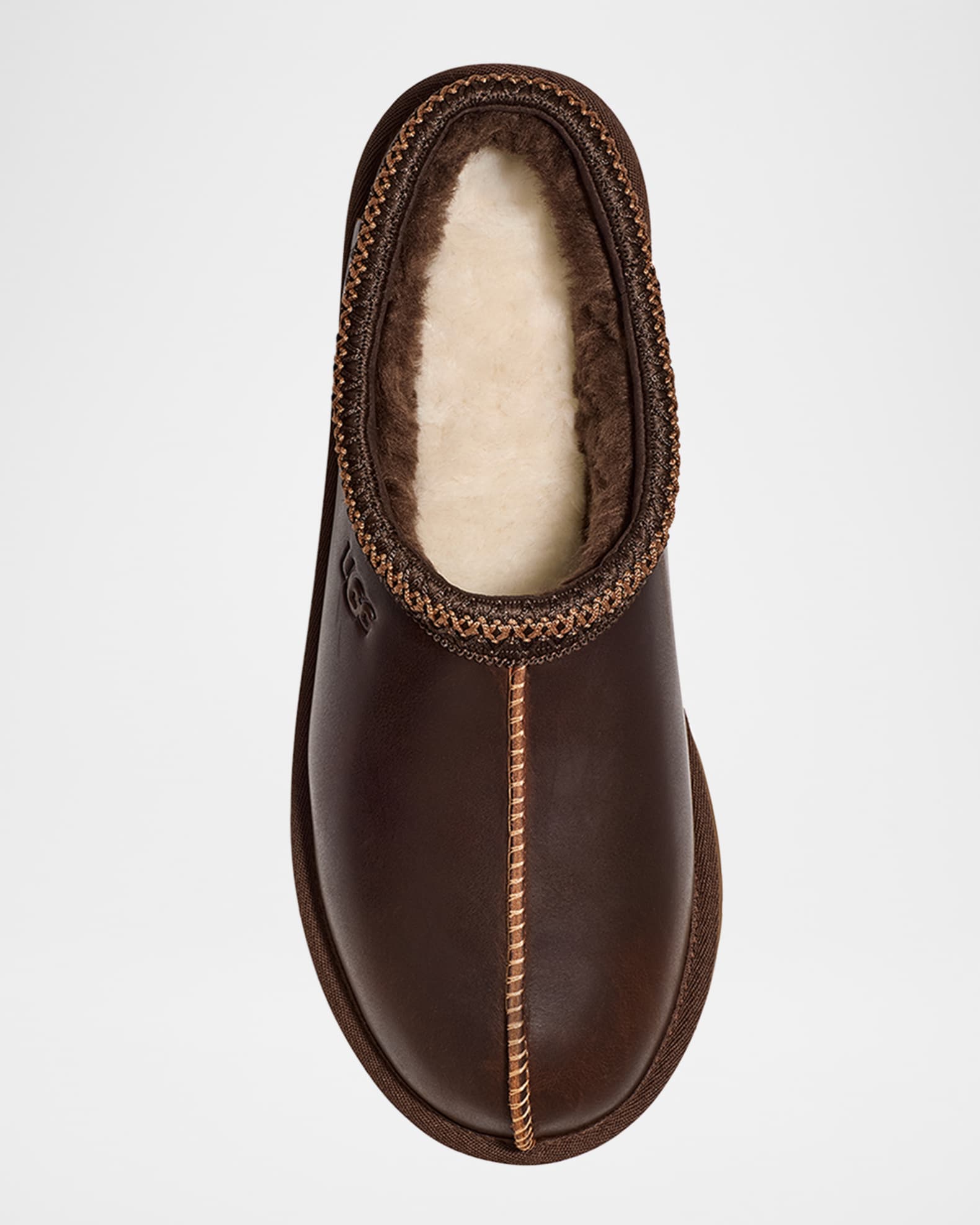 UGG Men's Tasman Leather Winter Mule Slippers | Neiman Marcus