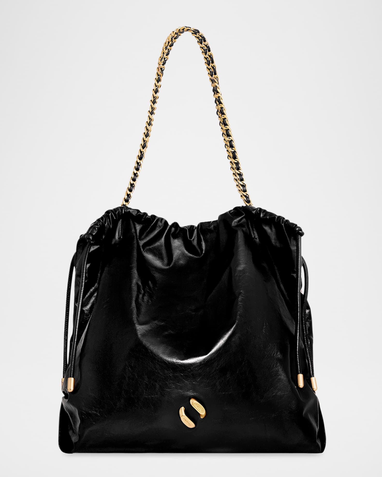 Large Flap Leather Shoulder Bag 0