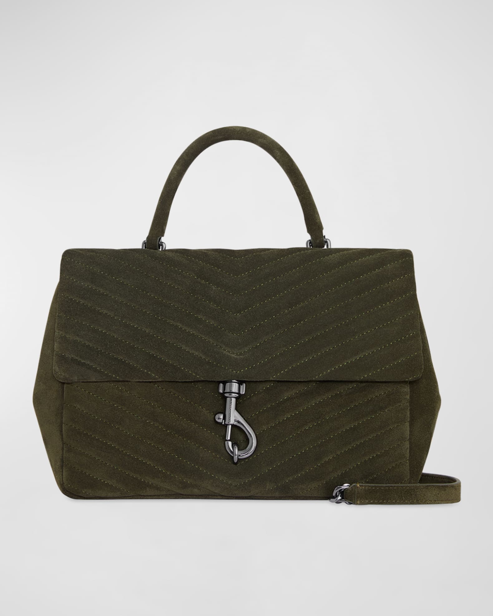 Rebecca Minkoff Edie Large Quilted Suede Shoulder Bag Neiman Marcus