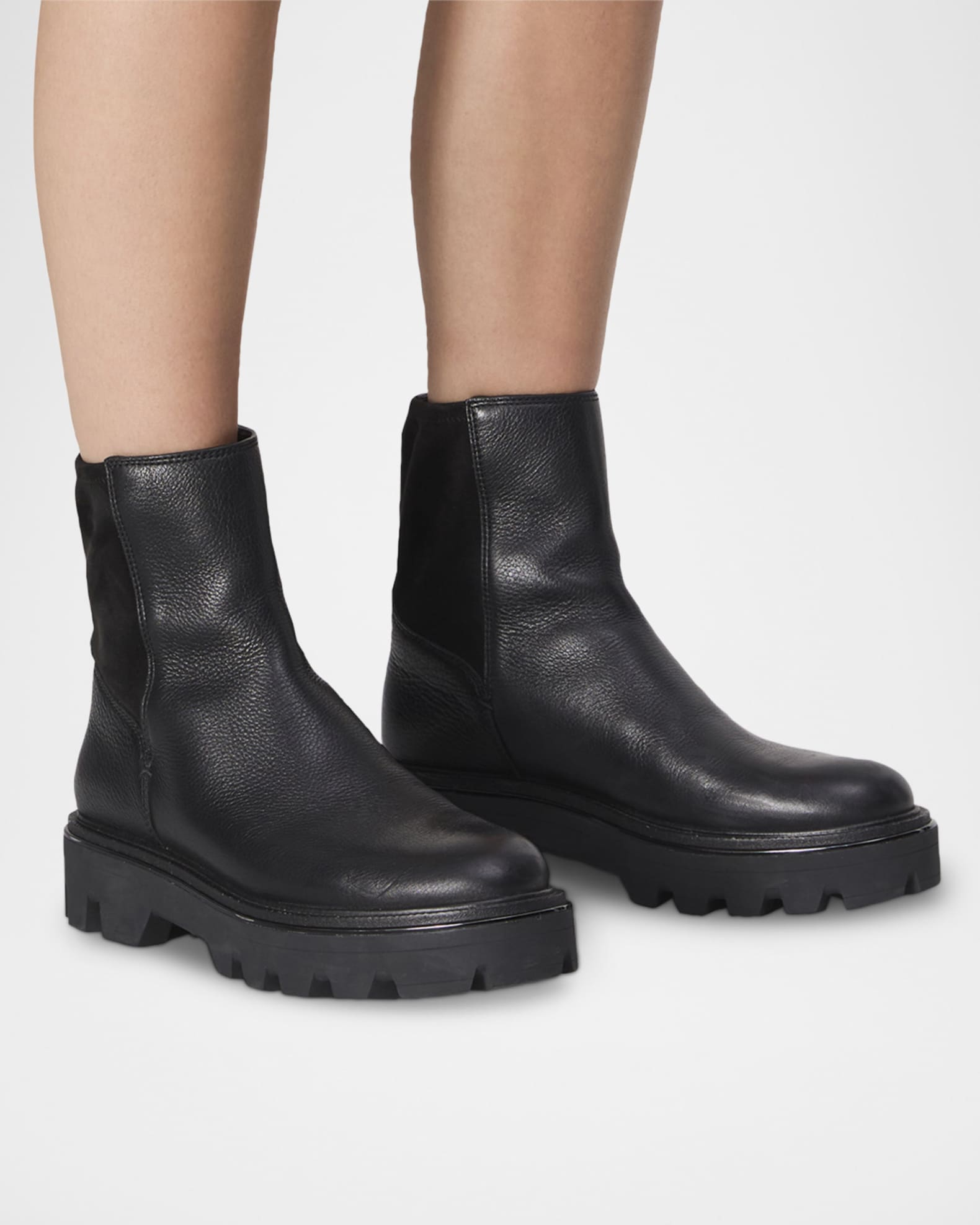 Quinn Leather Chelsea Ankle Booties 1