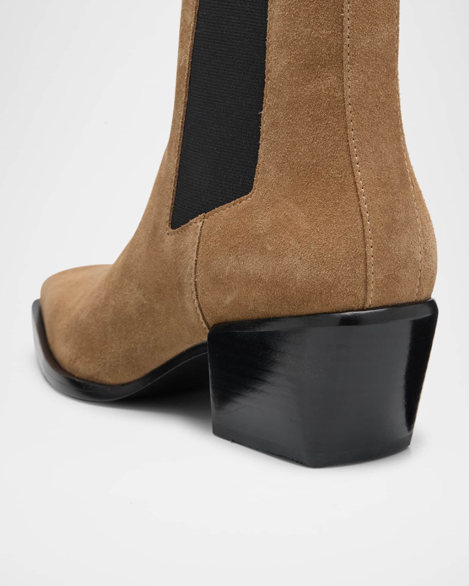 Joni Suede Chelsea Booties | Neiman Marcus