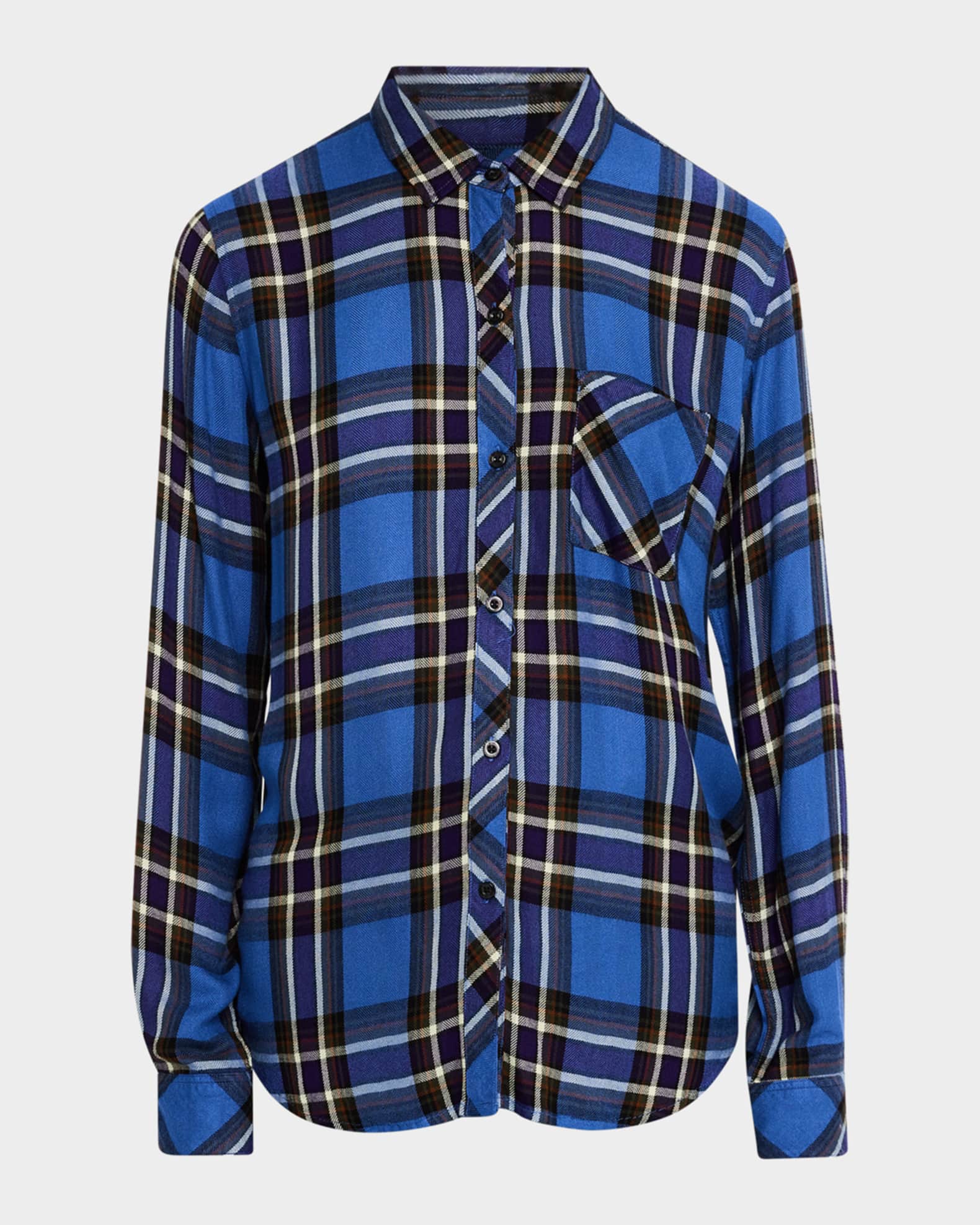 Hunter Plaid Button-Front Shirt  0