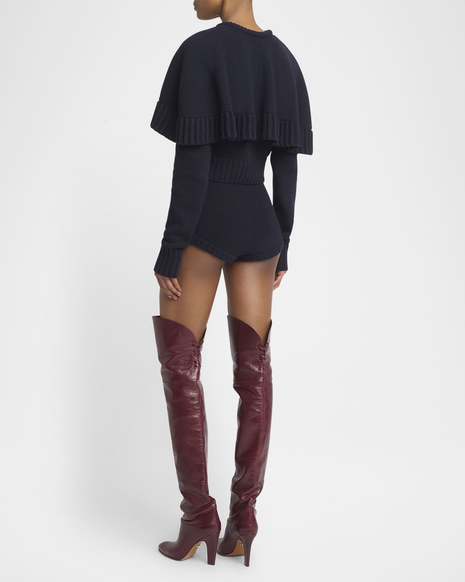 Chloe Ruffle Wool Cashmere Cardigan Neiman Marcus