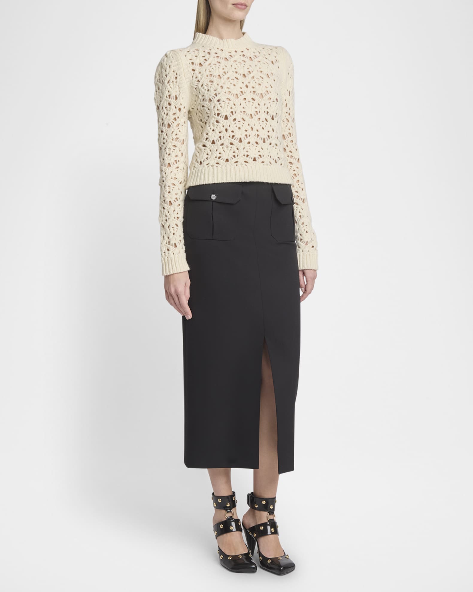 See by chloe pointelle pullover new arrivals