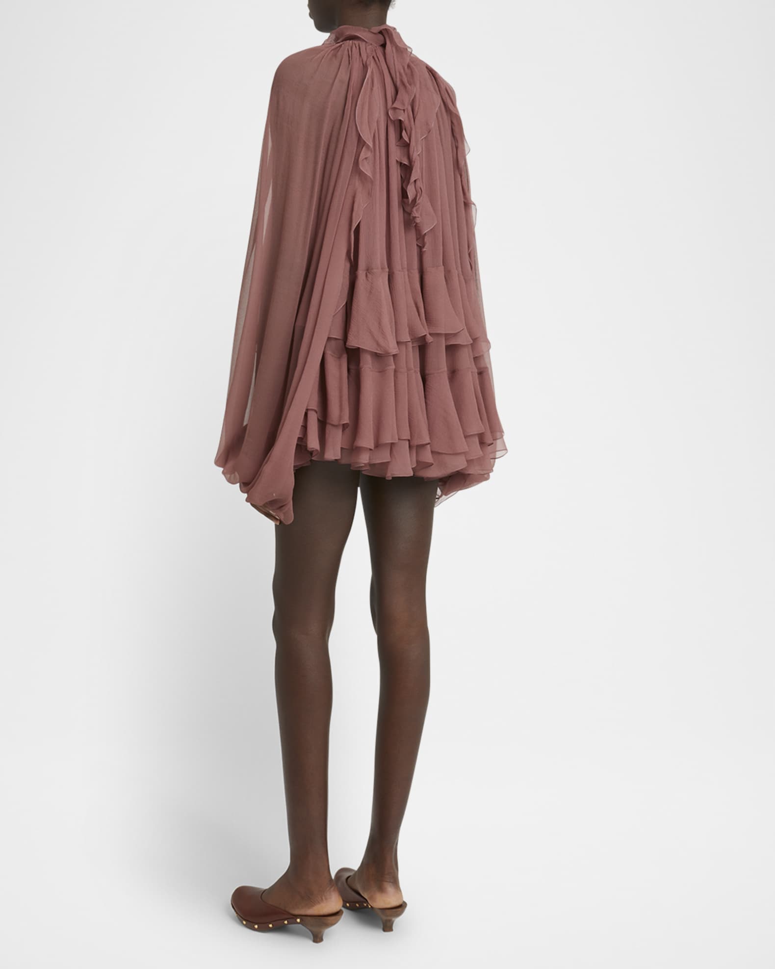 See by chloe ruffle sleeve dress cheap