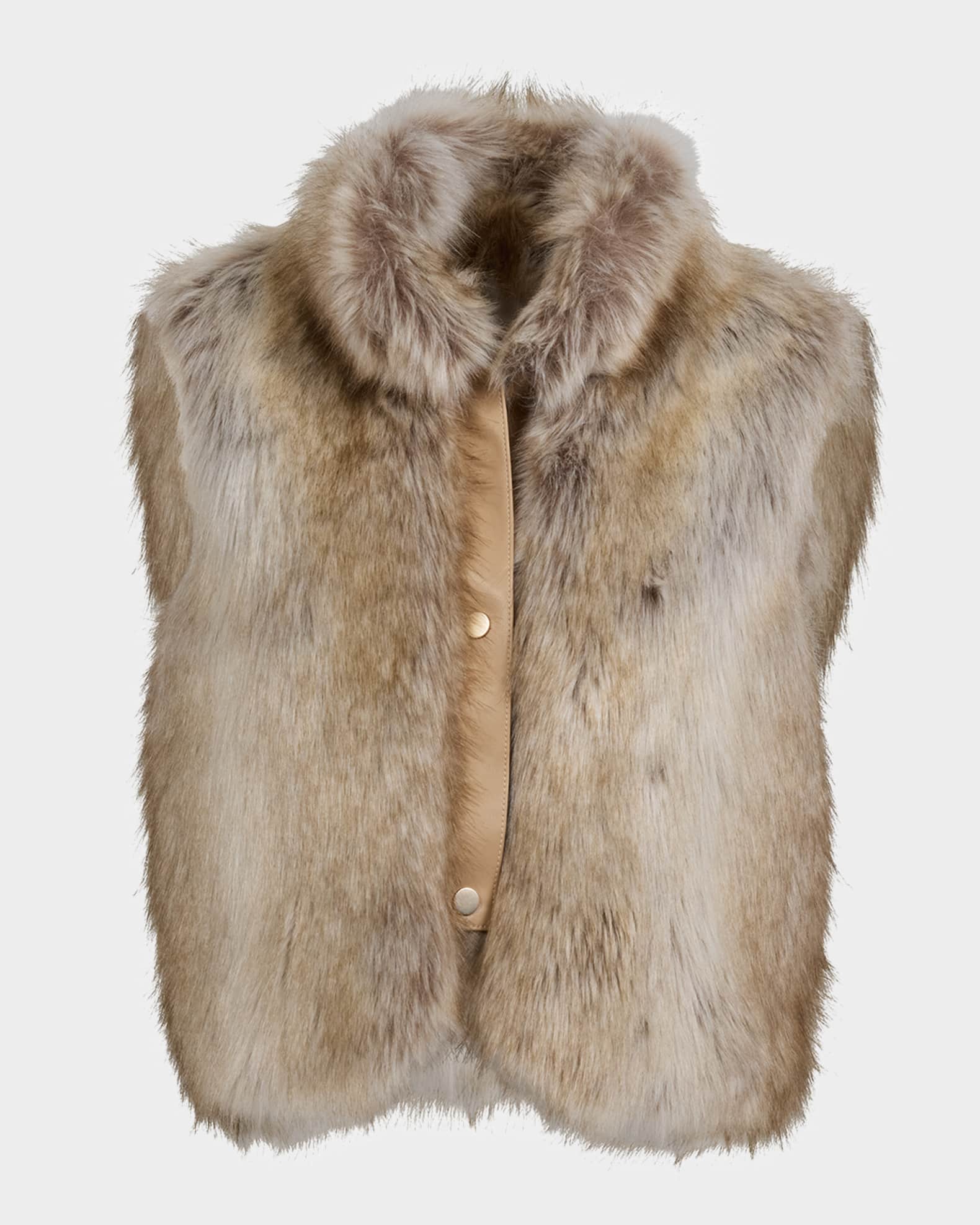 Foxy Faux Fur Cropped Vest