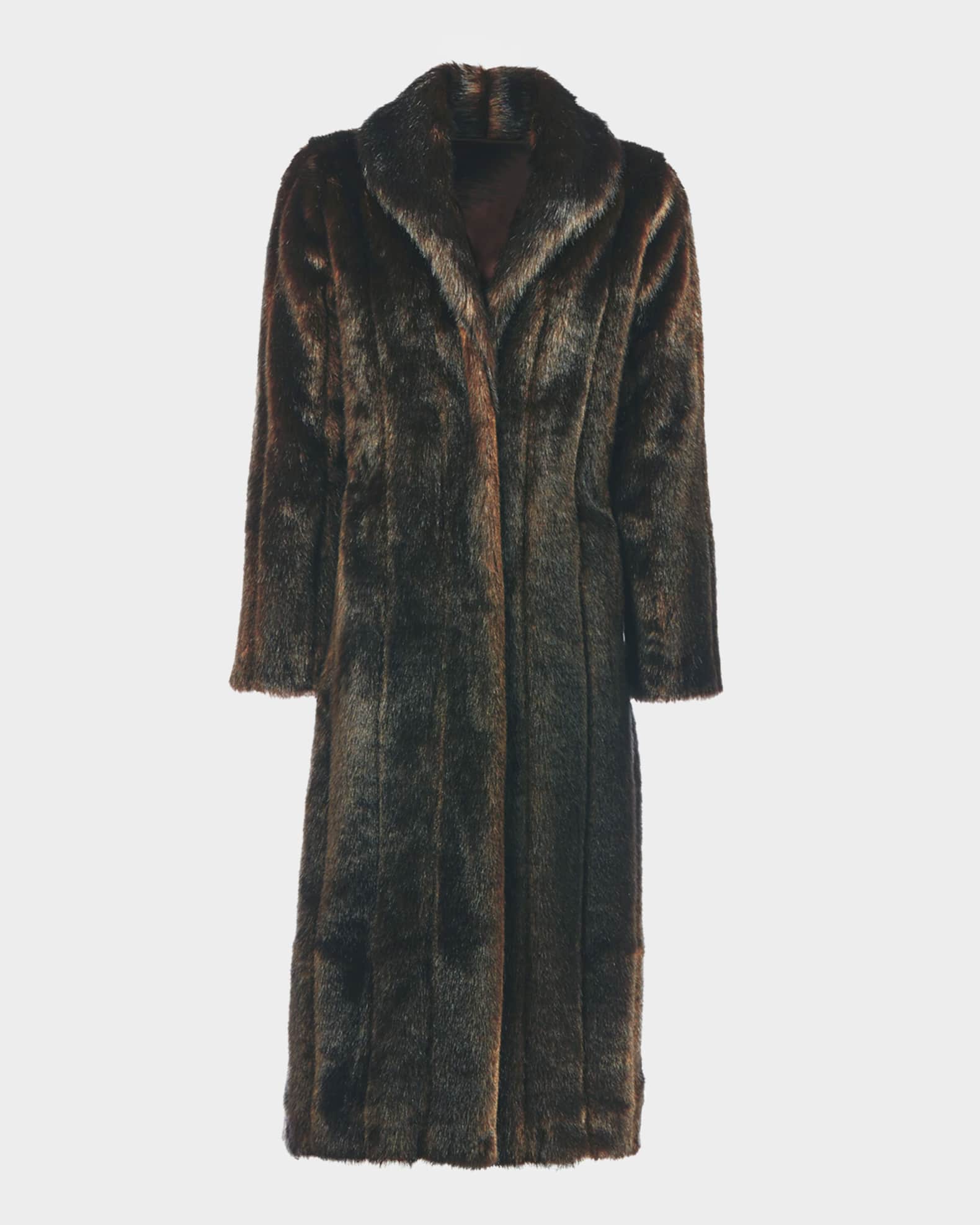 Fabulous Furs Classic Long Faux Mink Coat Neiman Marcus