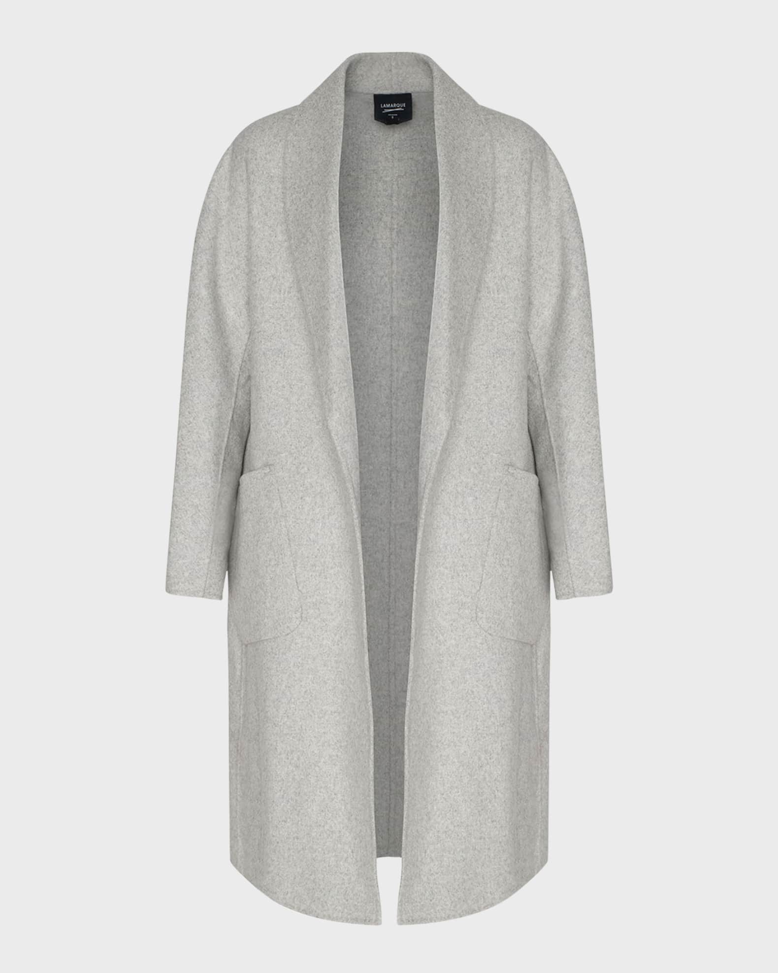 Thara Double-Faced Wool Cocoon Coat 0