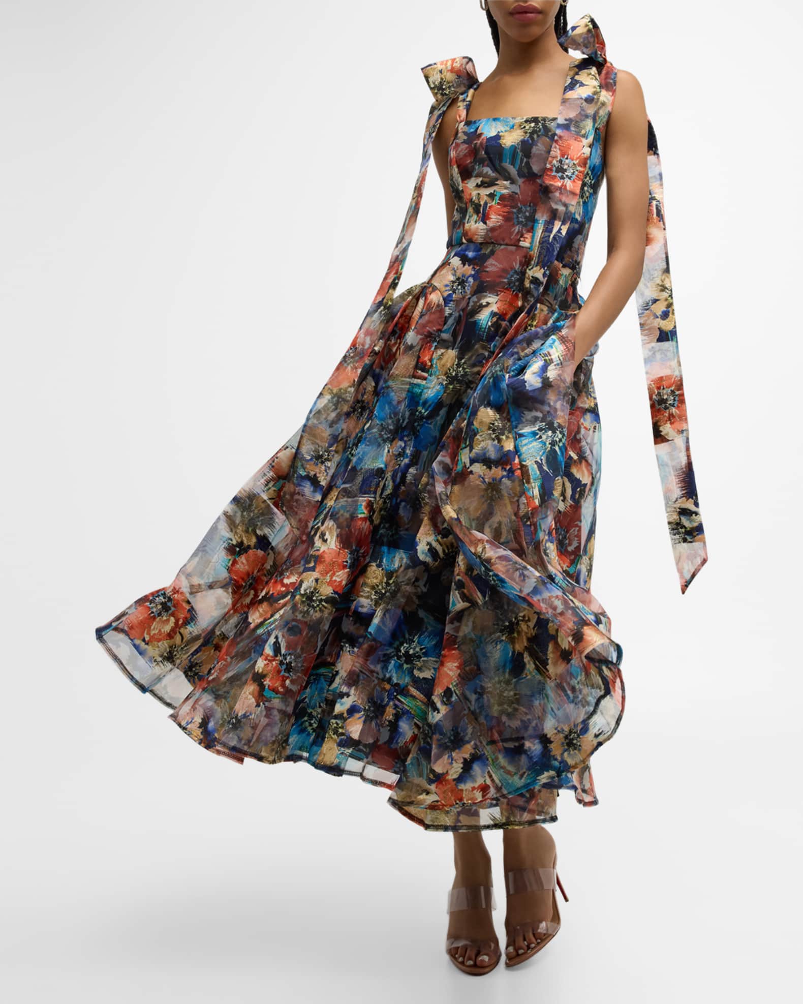 Dress Designer By Black Halo In Floral Print, Size: 0 main image 0