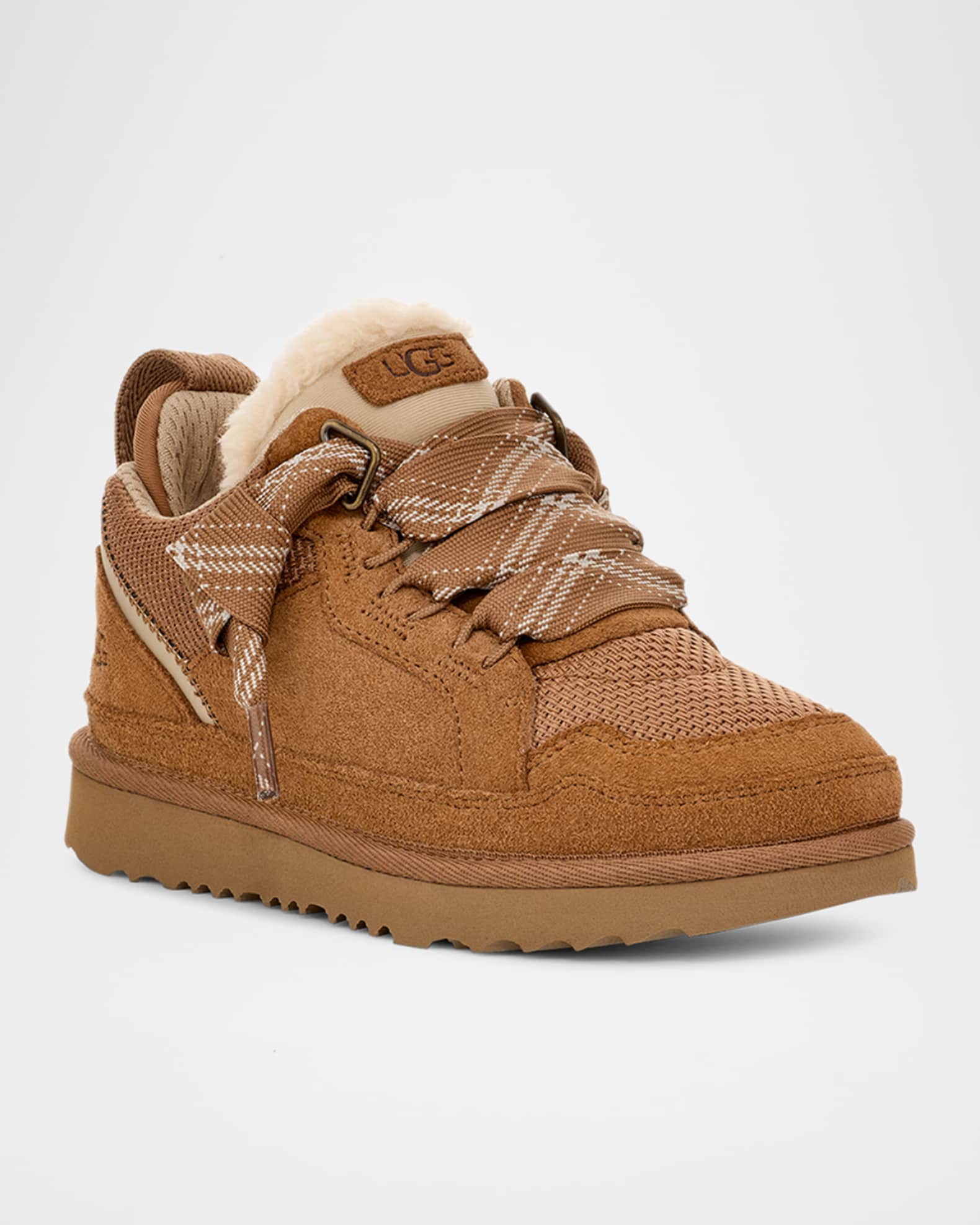 Kid's Lowmel Suede Lace-Up Sneakers 1