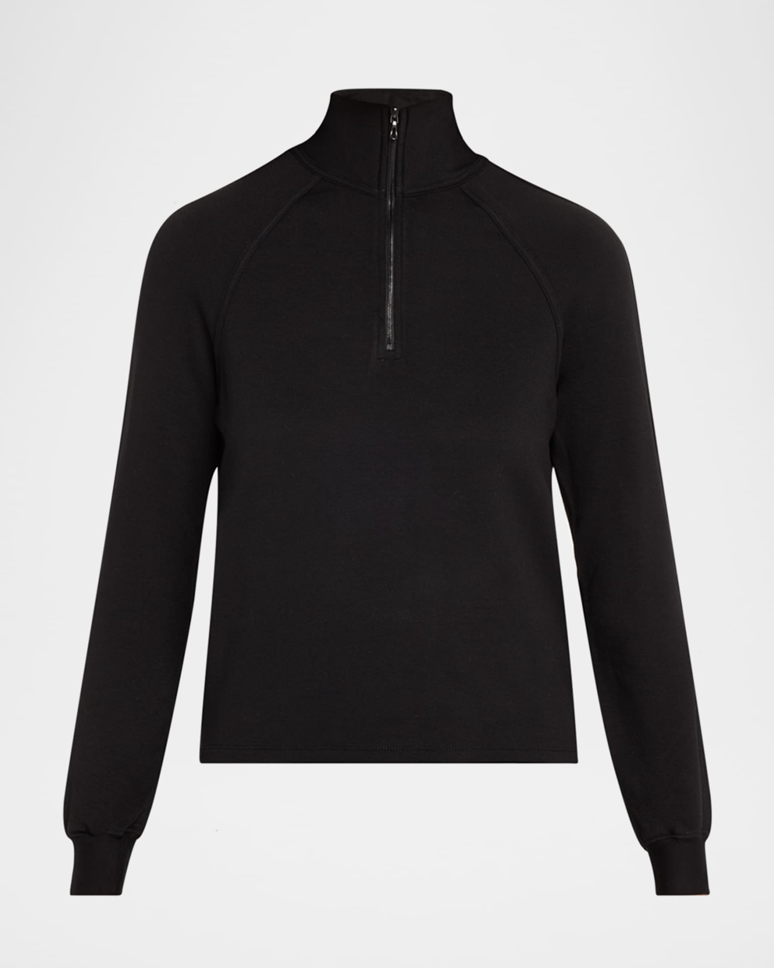 Majestic Filatures Half-Zip Mock-Neck French Terry Sweatshirt
