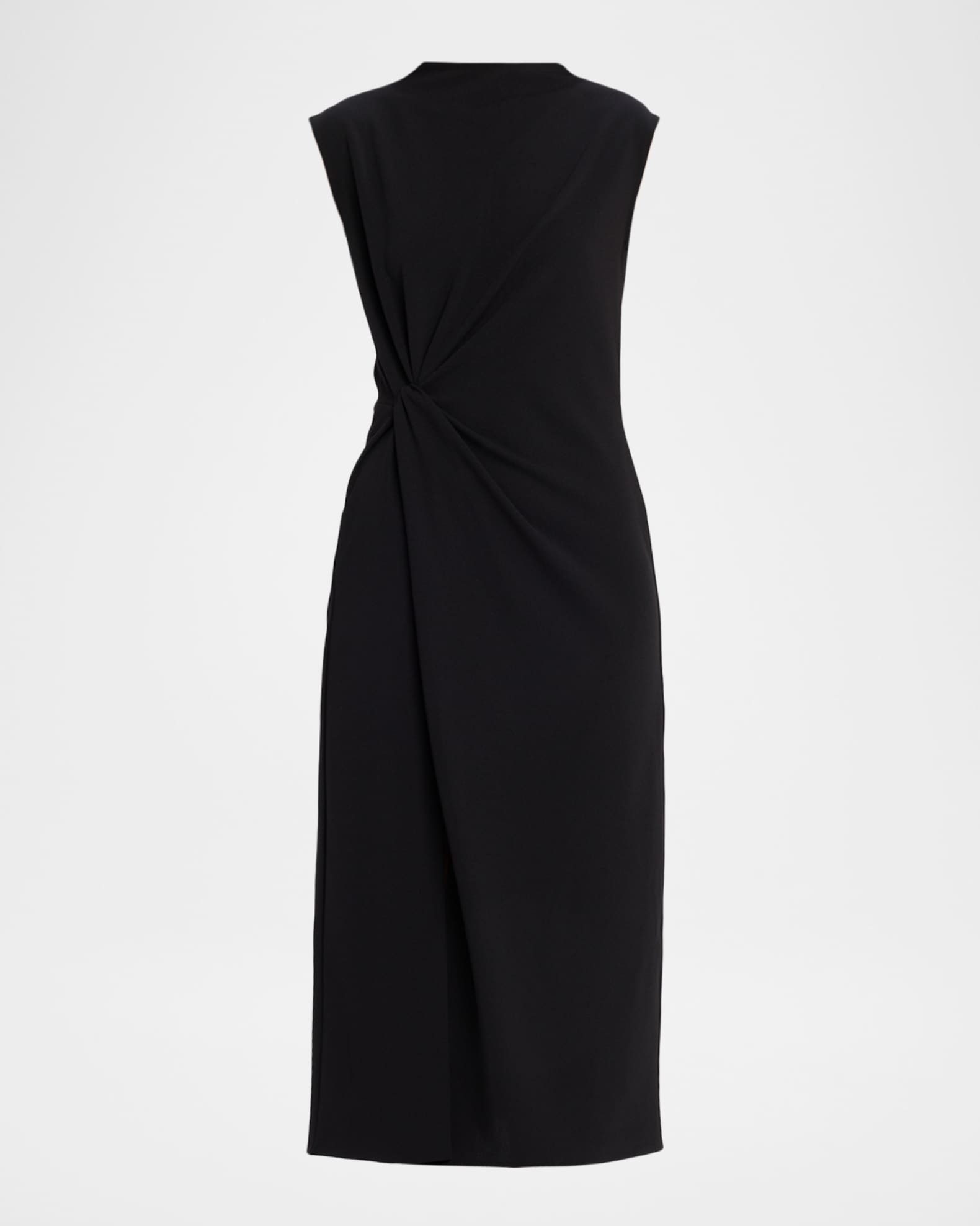 Tanya Taylor Robinella Knotted Cap-Sleeve Midi Dress | Neiman Marcus