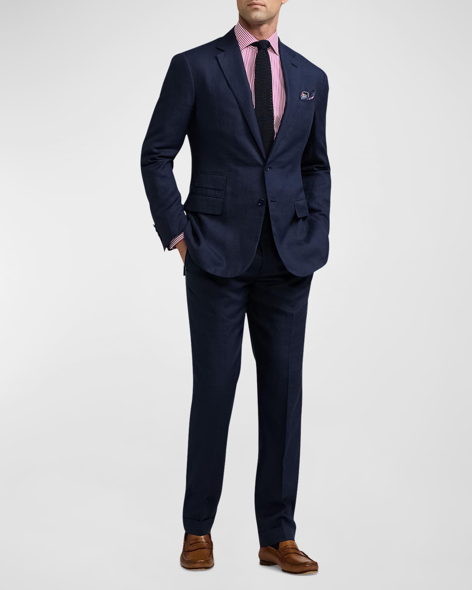 Ralph Lauren Purple Label Men s Kent Hand Tailored Plaid Suit Jacket Neiman Marcus